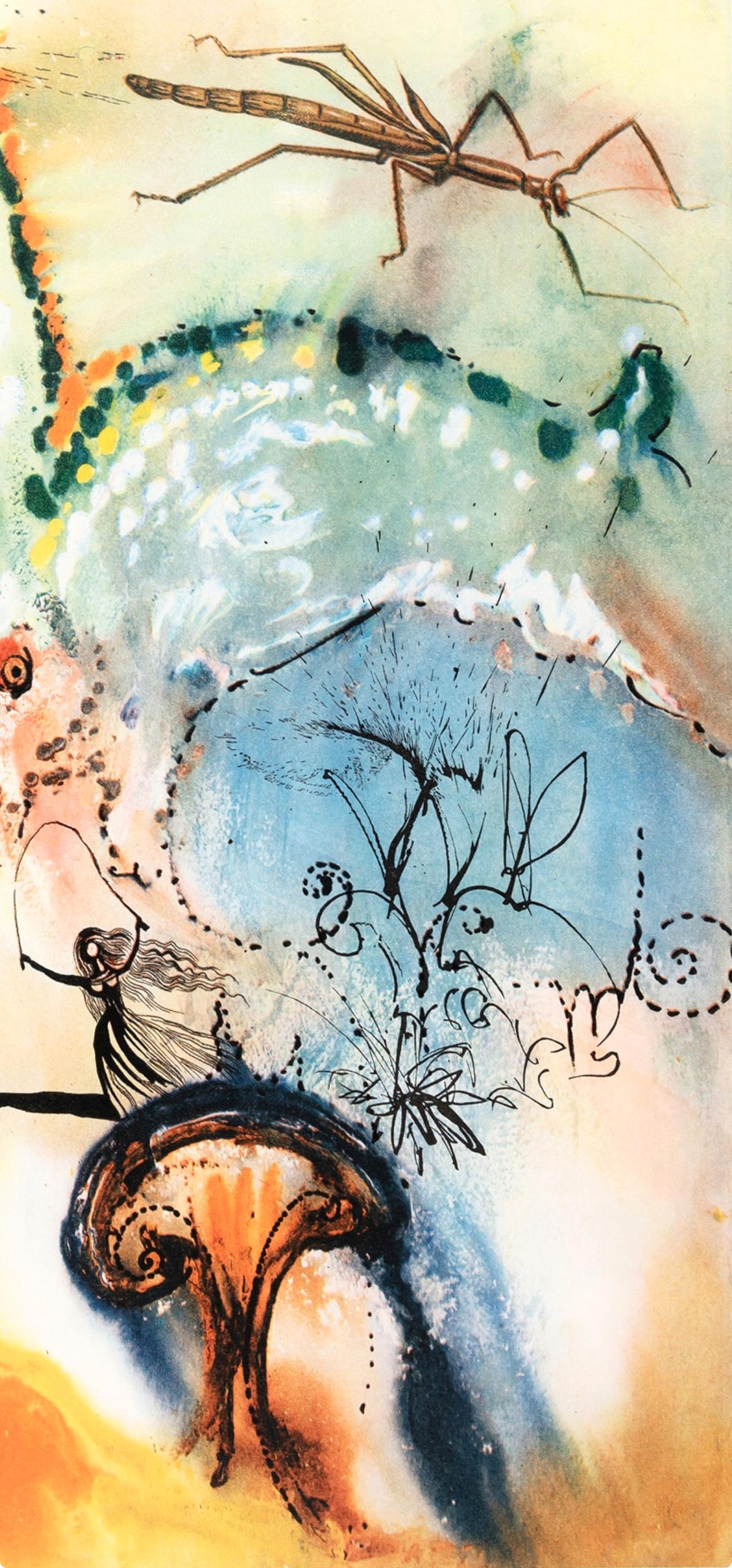 Downs the Rabbit Hole (Field 69-5, A-M), Alice's Adventures in Wonderland (Les Aventures d'Alice au pays des merveilles) - Print de Salvador Dalí