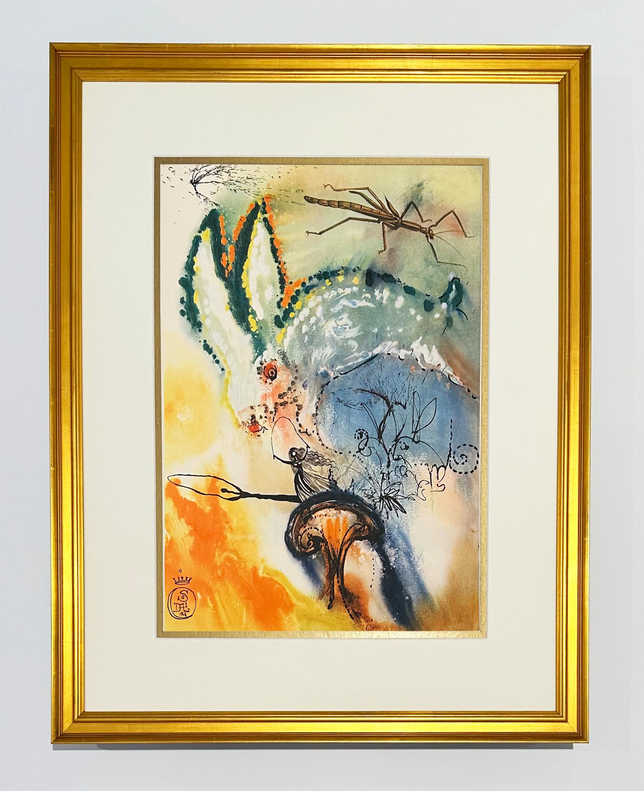 Down the Rabbit Hole, from Alice in Wonderland - Print by Salvador Dalí