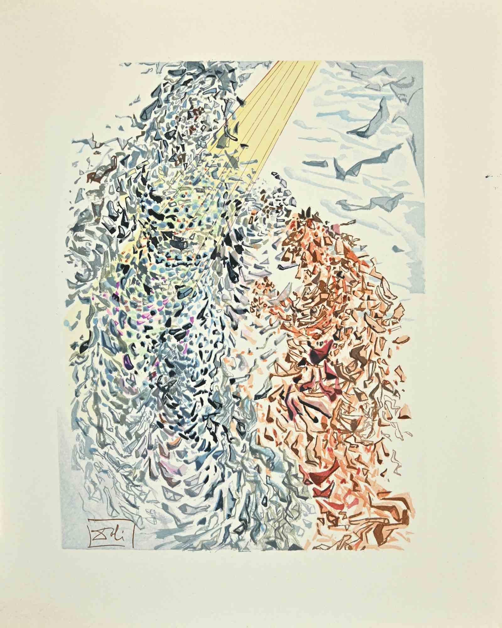 Salvador Dalí Print - Dust of Souls - Woodcut print - 1963