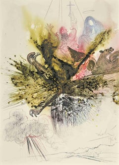 Ecce Quasi Filius Hominis in Nubibus  -  Lithograph - 1964