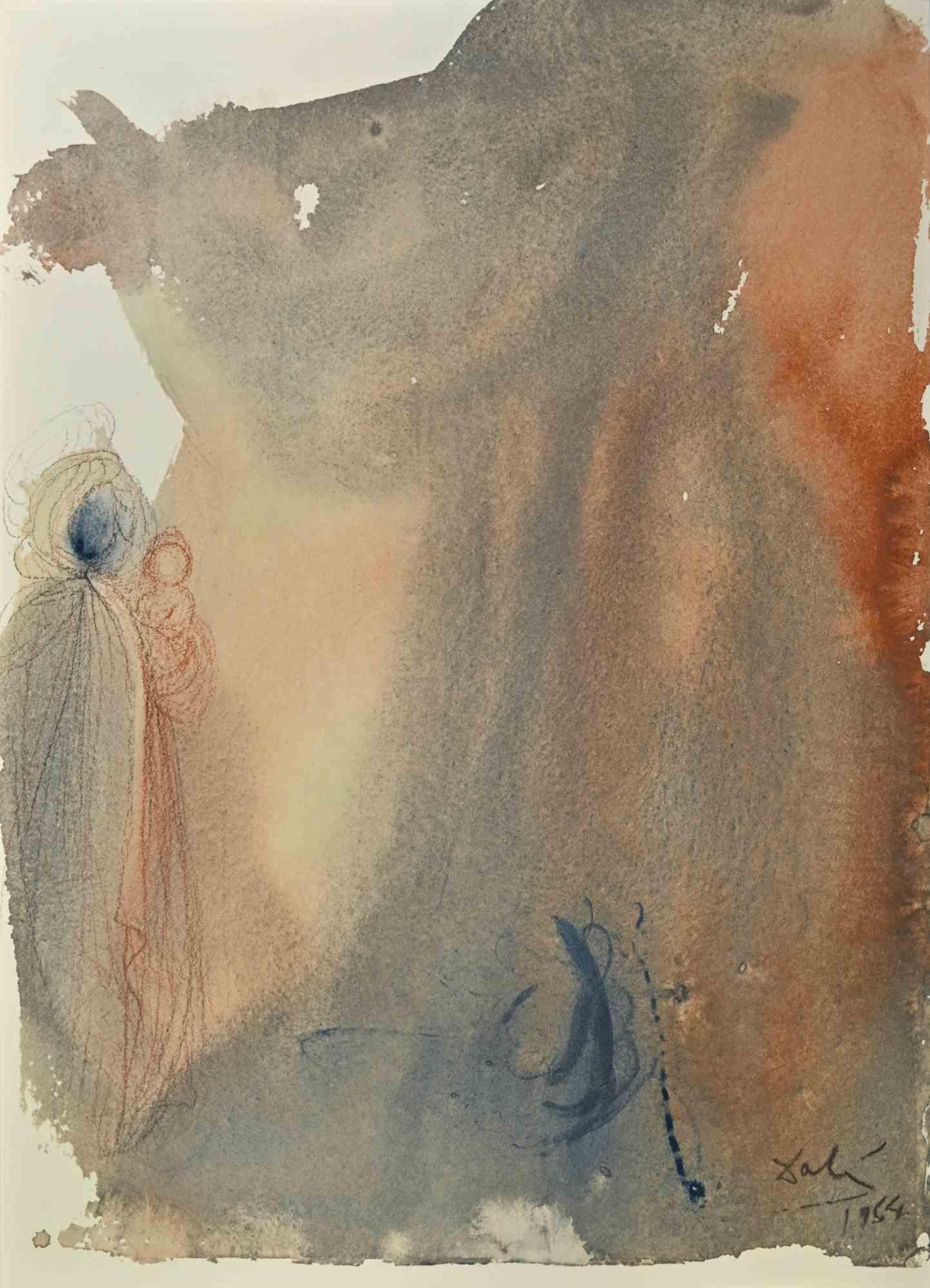 Salvador Dalí Figurative Print - Ecce Virgo Concipiet - Lithograph - 1964