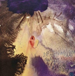 Litografia “Ego Sum Deus Tuus”, surrealista, firmata, 1964, senza cornice