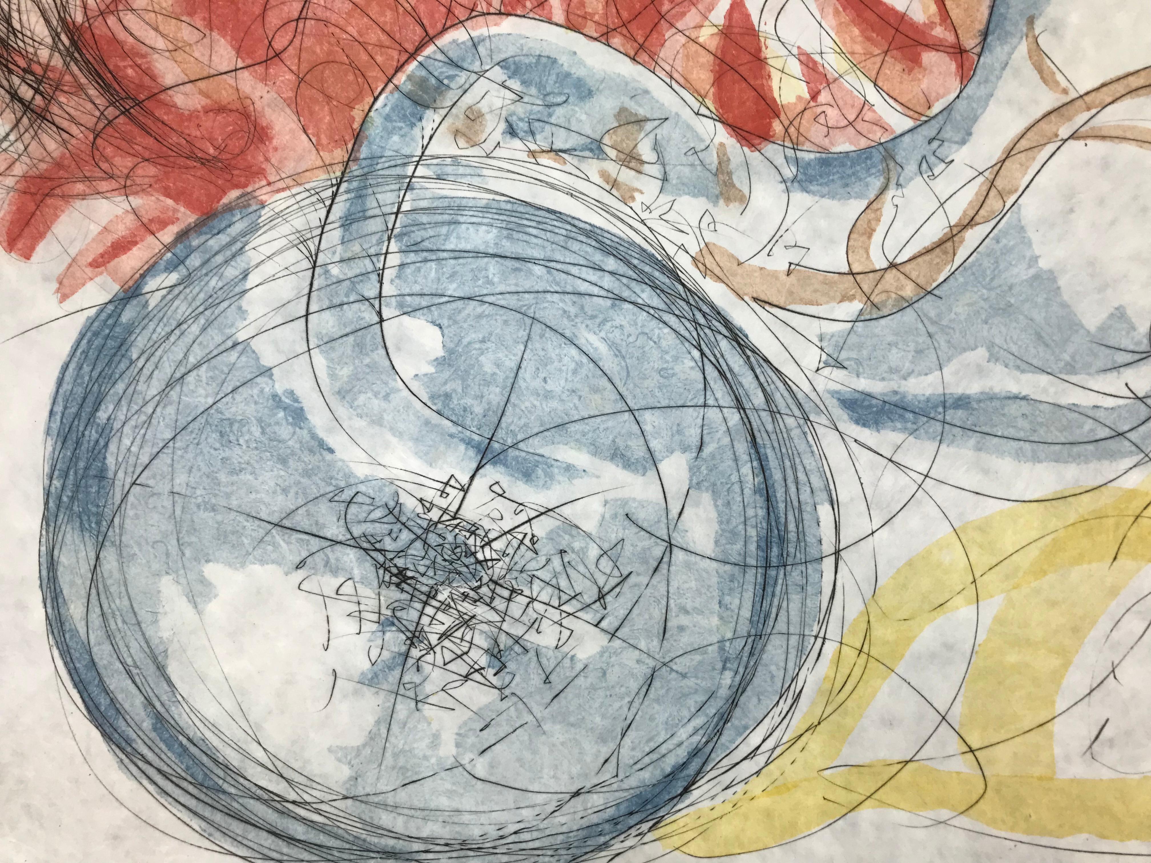 Salvador Dalí - Elijah - drypoint etching on fine Japanese paper - hand-signed 1