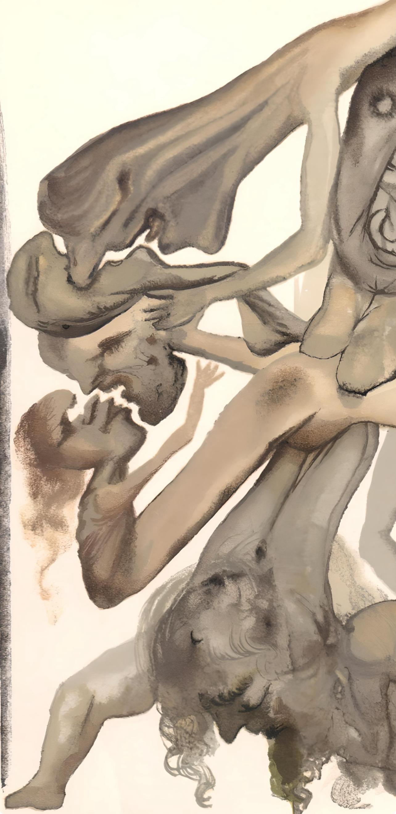 L'Enfer IV (Campo 189-200; M/L 1039-1138), La Divina Commedia - Print Surrealismo di Salvador Dalí