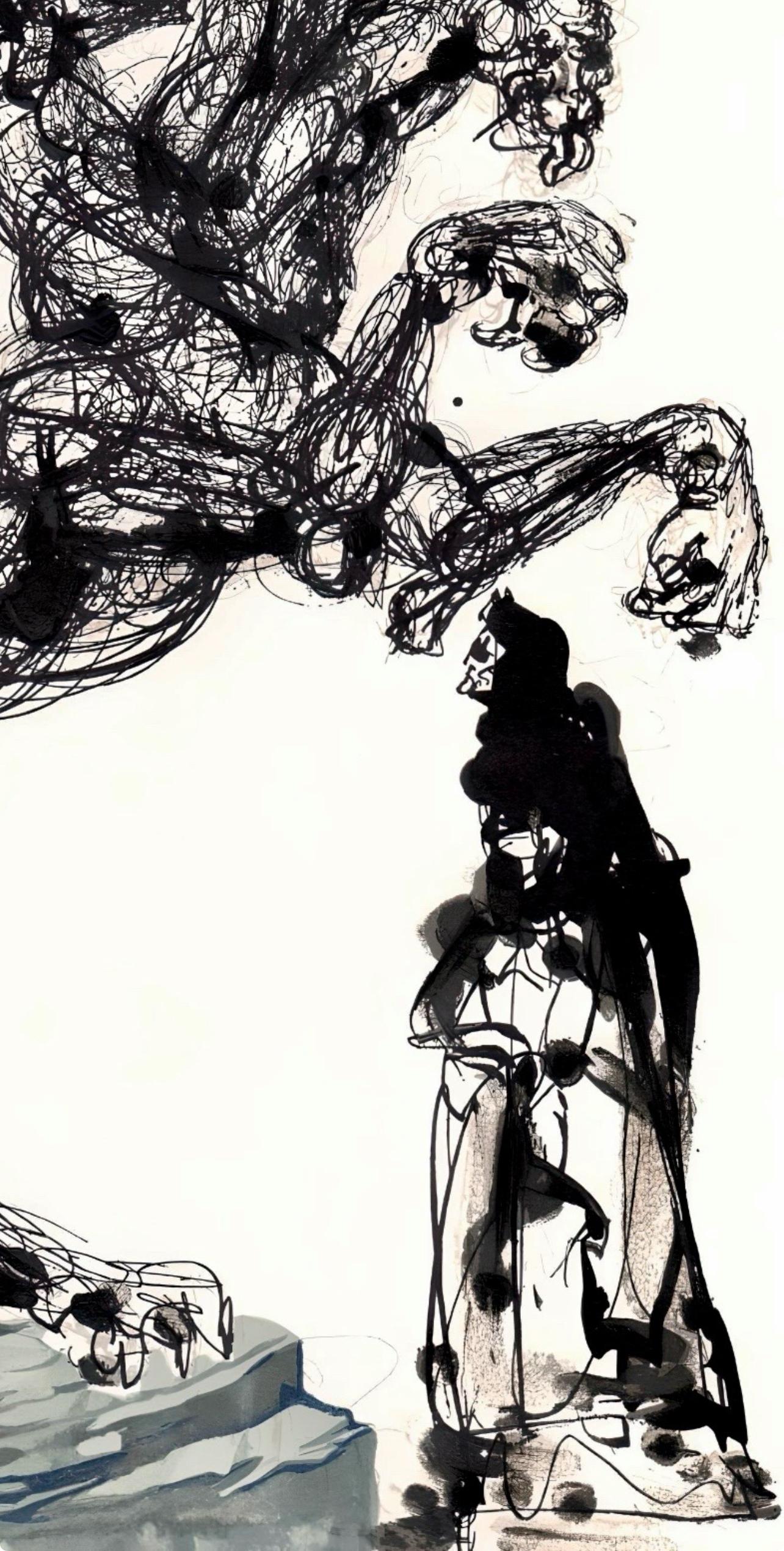 L'Enfer VI (Field 189-200; M/L 1039-1138), La Divine Comédie - Surrealist Print by Salvador Dalí