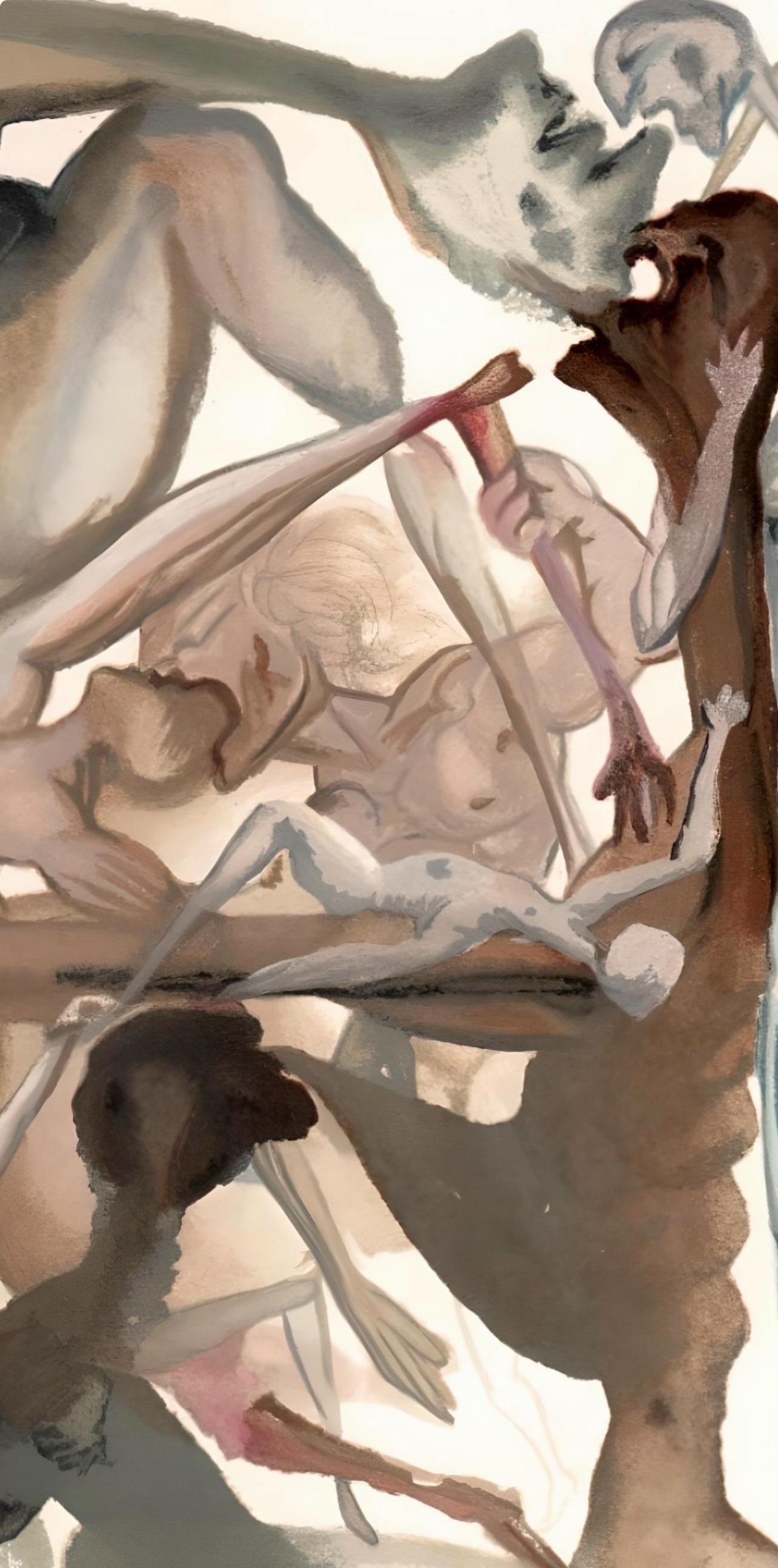 L'Enfer XI (Field 189-200; M/L 1039-1138), La Divine Comédie - Print by Salvador Dalí