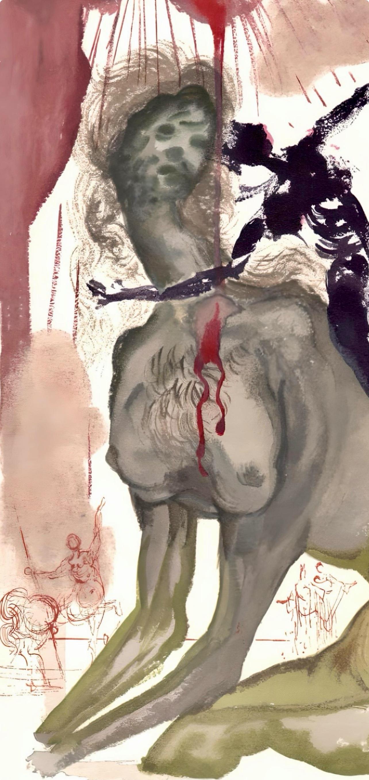 L'Enfer XII (Campo 189-200; M/L 1039-1138), La Divina Commedia - Print di Salvador Dalí