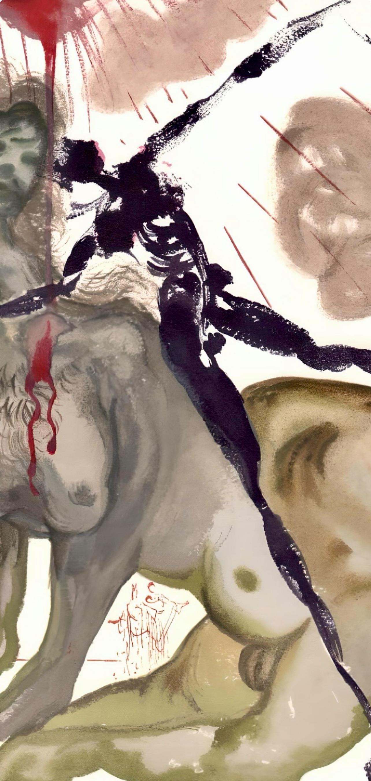 L'Enfer XII (Campo 189-200; M/L 1039-1138), La Divina Commedia - Print Surrealismo di Salvador Dalí