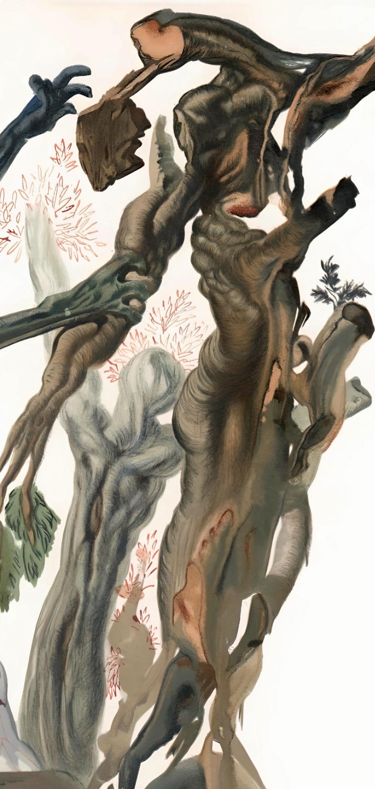 L'Enfer XIII (Field 189-200; M/L 1039-1138), La Divine Comédie - Surrealist Print by Salvador Dalí