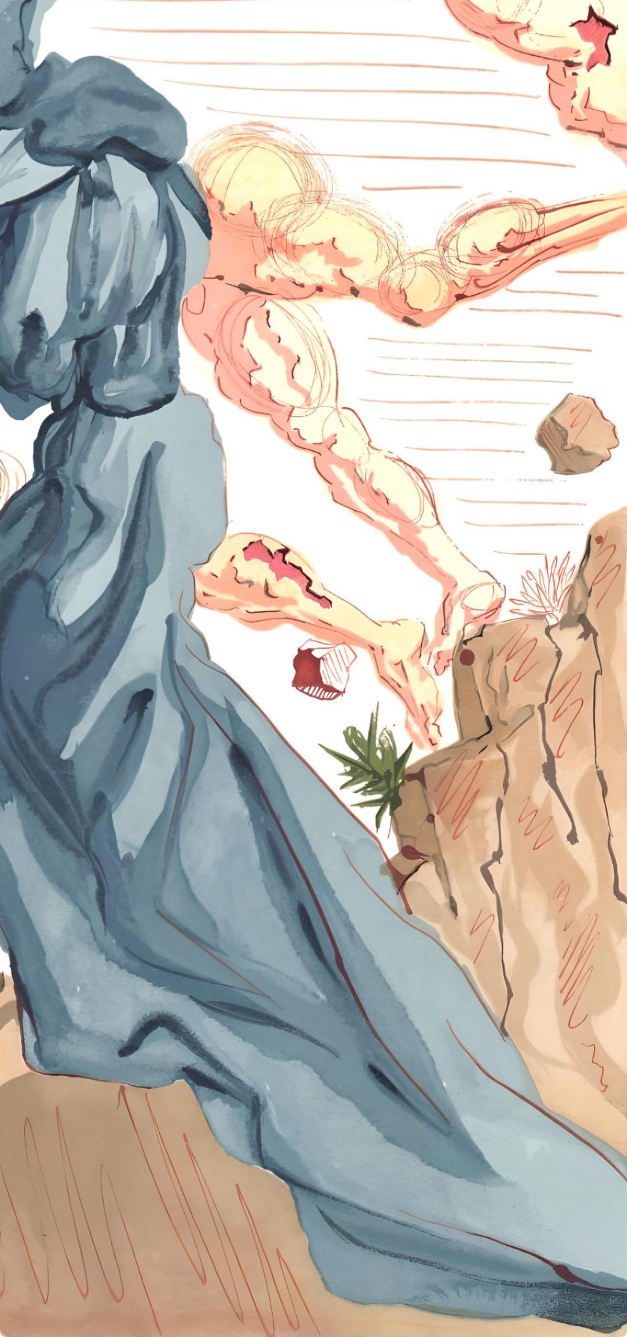 L'Enfer XV (Feld 189-200; M/L 1039-1138), La Divine Comédie – Print von Salvador Dalí
