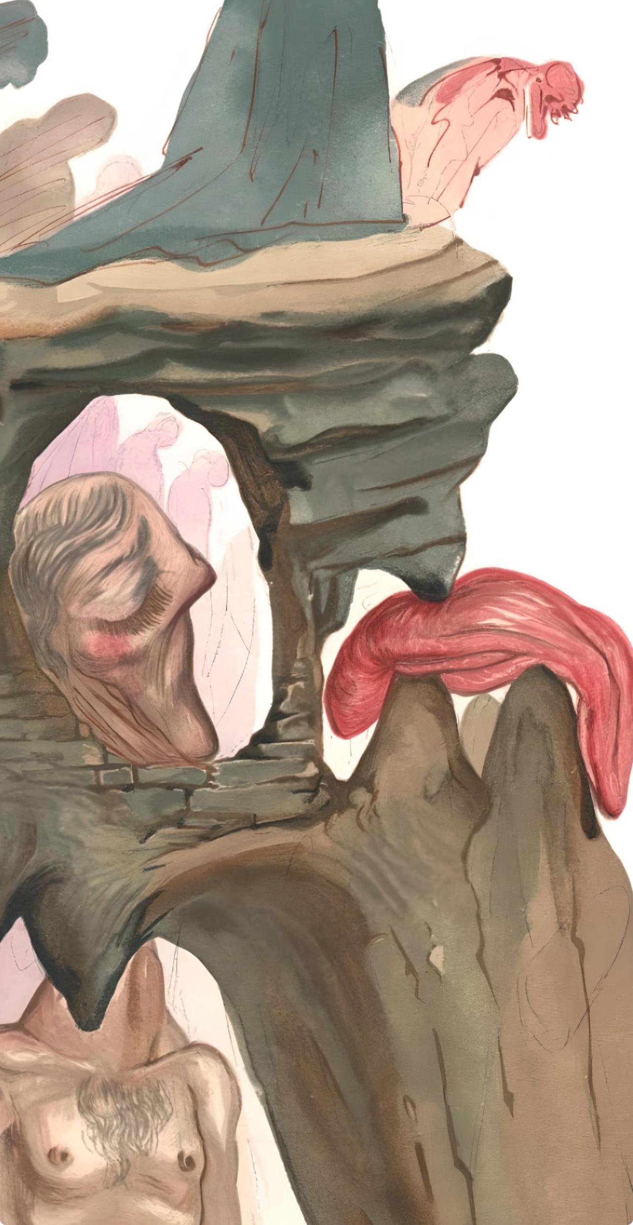 L'Enfer XXII (Field 189-200; M/L 1039-1138), La Divine Comédie - Print by Salvador Dalí