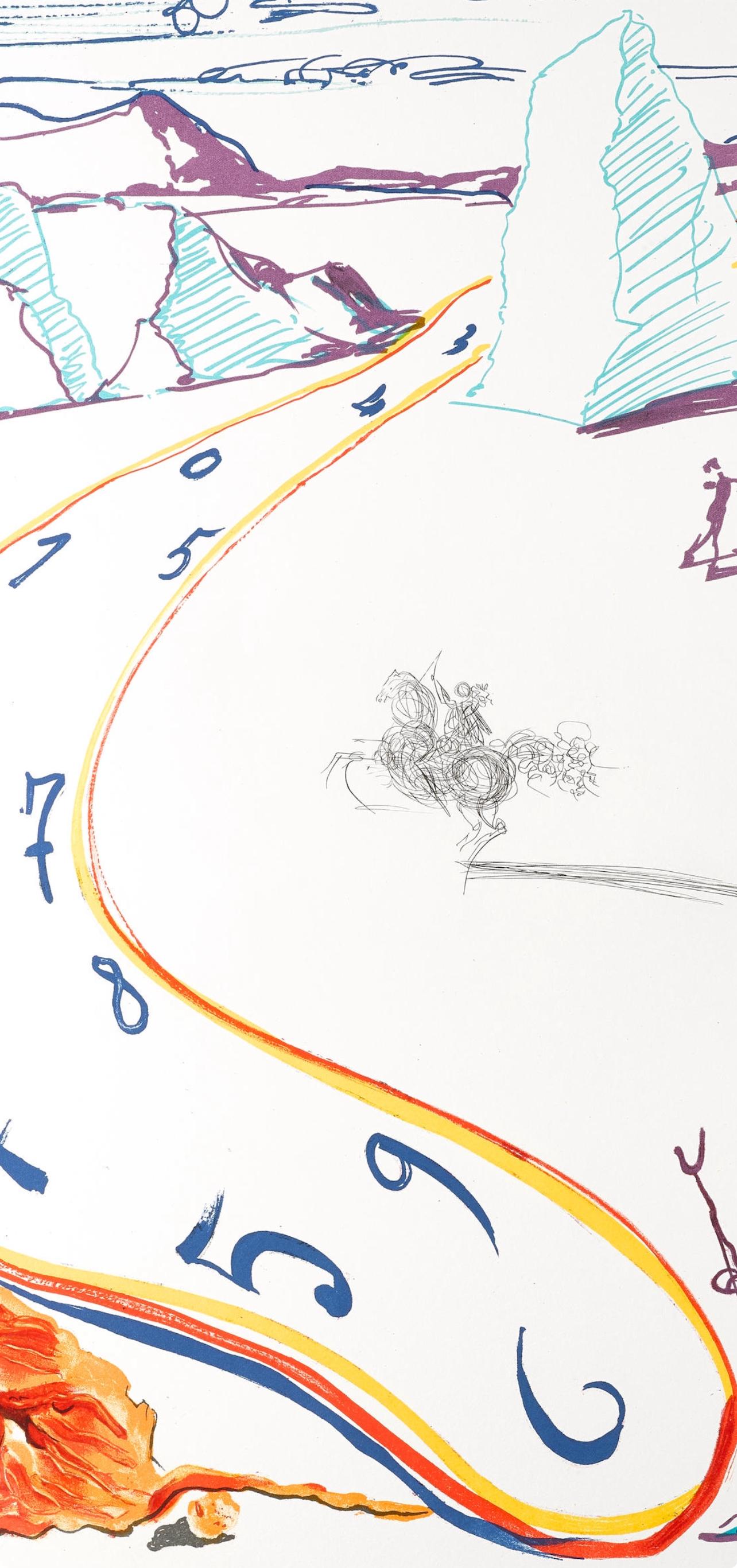 Espace-temps en fusion (M/L 822-831; Campo 75-13) - Print Surrealista de Salvador Dalí