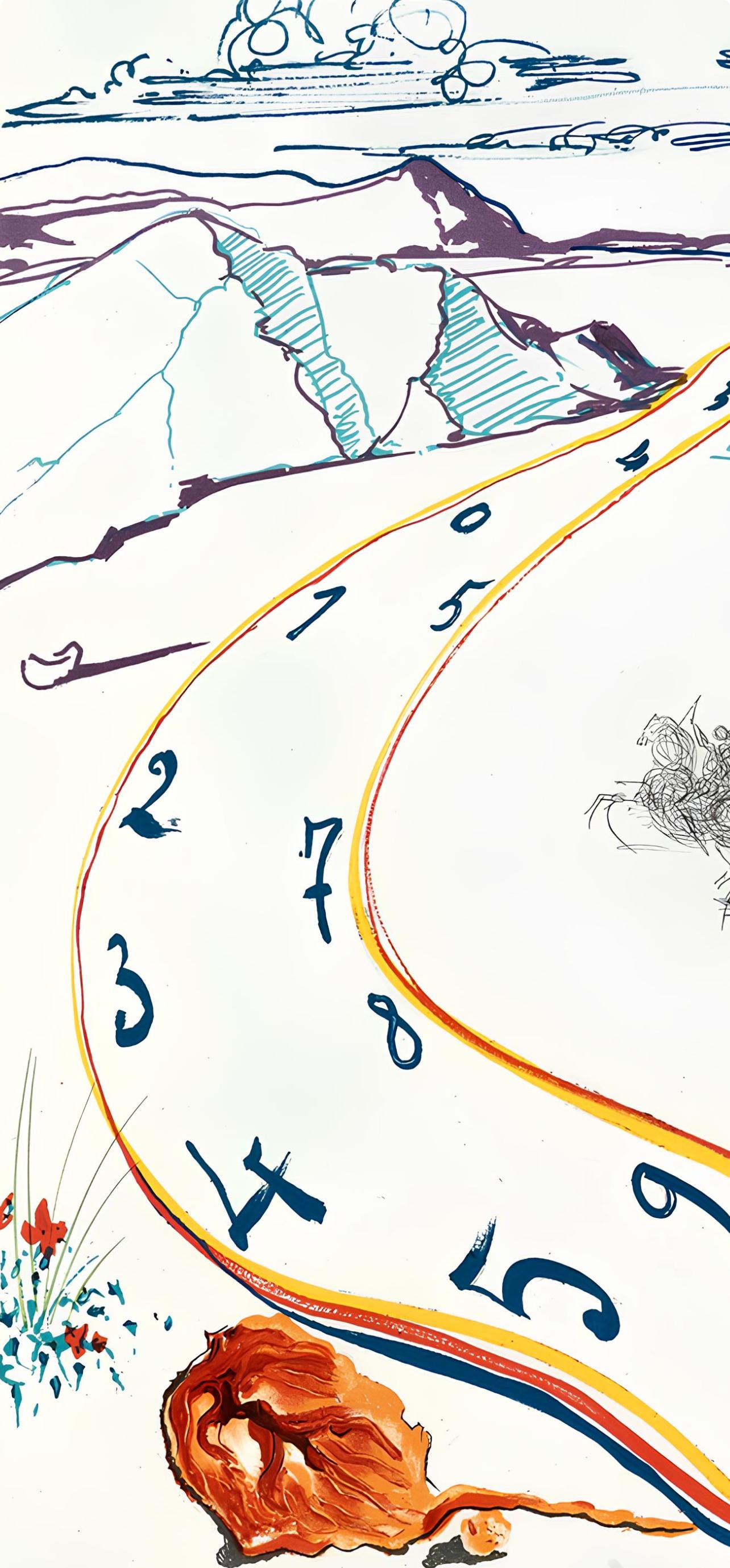 Espacio-tiempo en fusión (Michler/Löpsinger 822-831; Field 75-13) - Print de Salvador Dalí