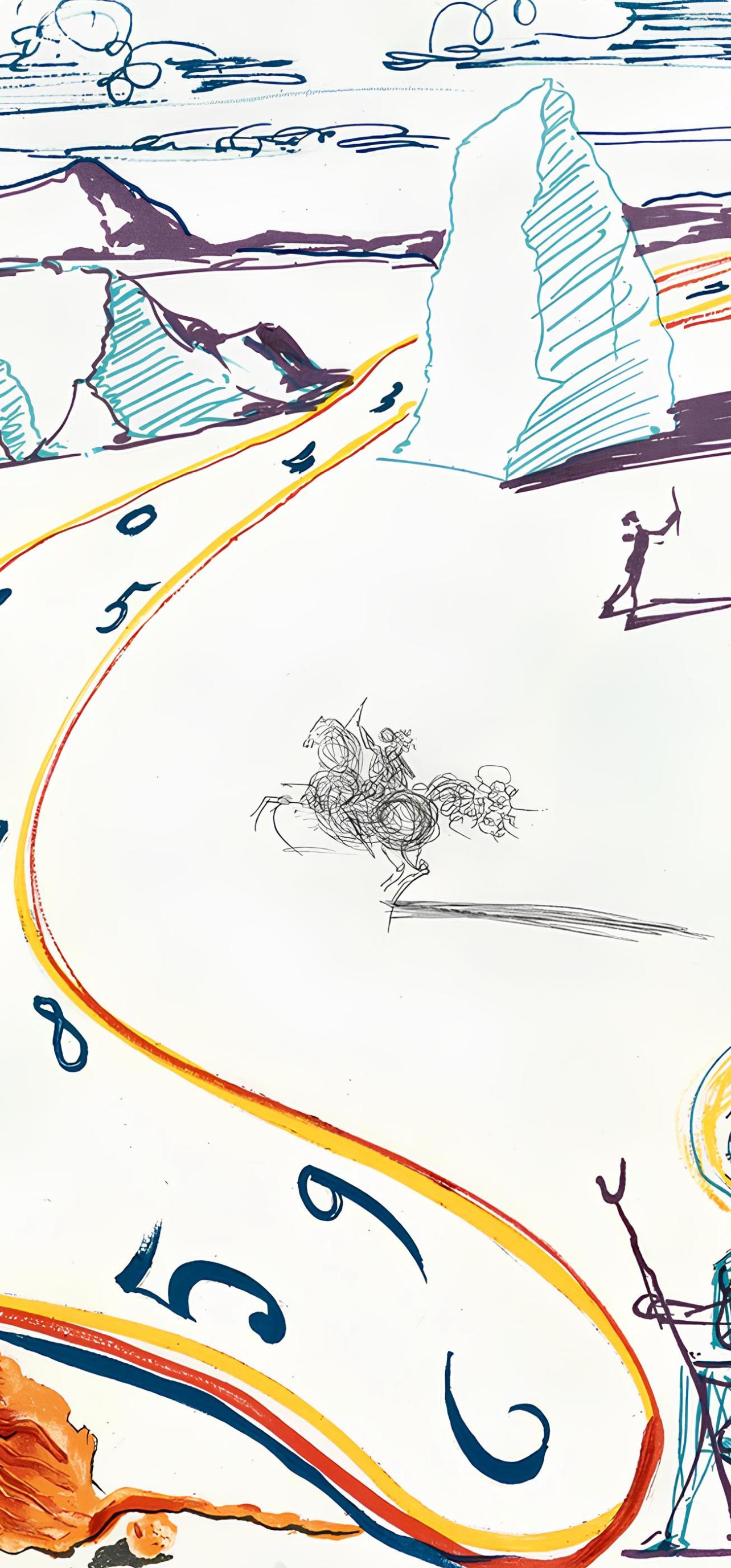 Espacio-tiempo en fusión (Michler/Löpsinger 822-831; Field 75-13) - Print Surrealista de Salvador Dalí