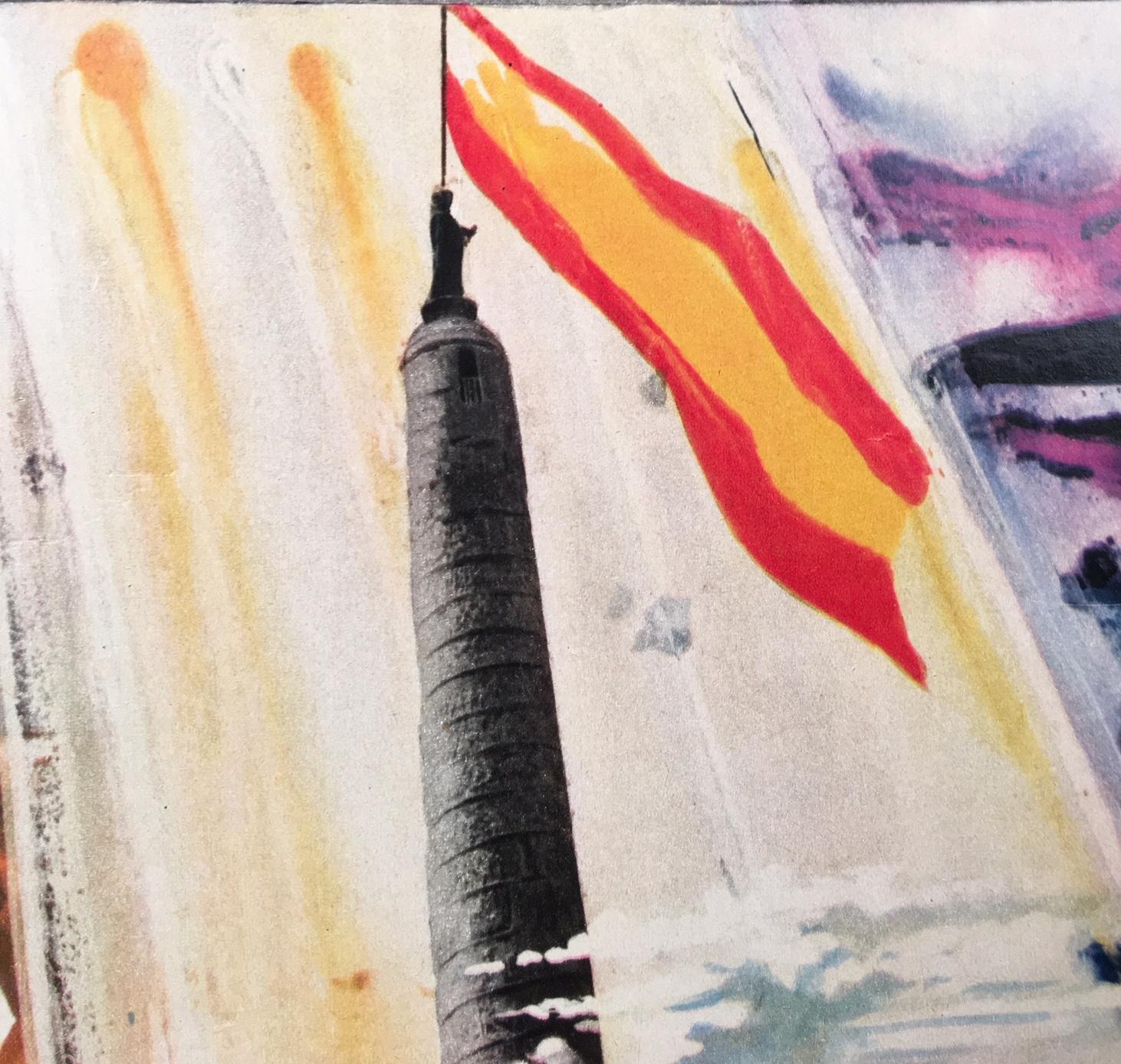 Lithografisches Plakat von Salvador Dali, veröffentlicht 1970 vom spanischen Ministerio de Informacion y Turismo. Unterzeichnet  und in der Platte datiert. Außerdem von Dali Anfang der 1970er Jahre in der Phyllis Lucas Gallery in New York City mit