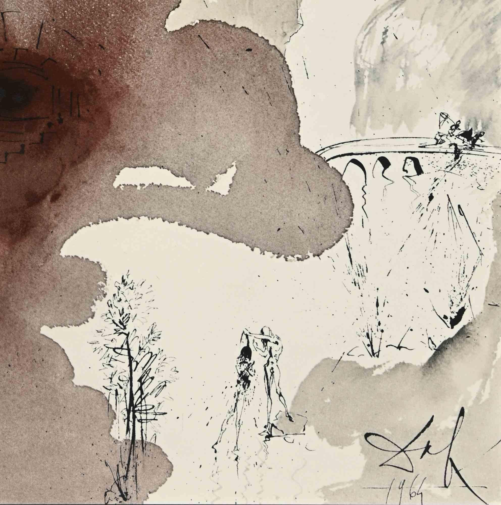 Et Baptizatus est a Ioanne in Iordane - Litografia - 1964 - Print di Salvador Dalí