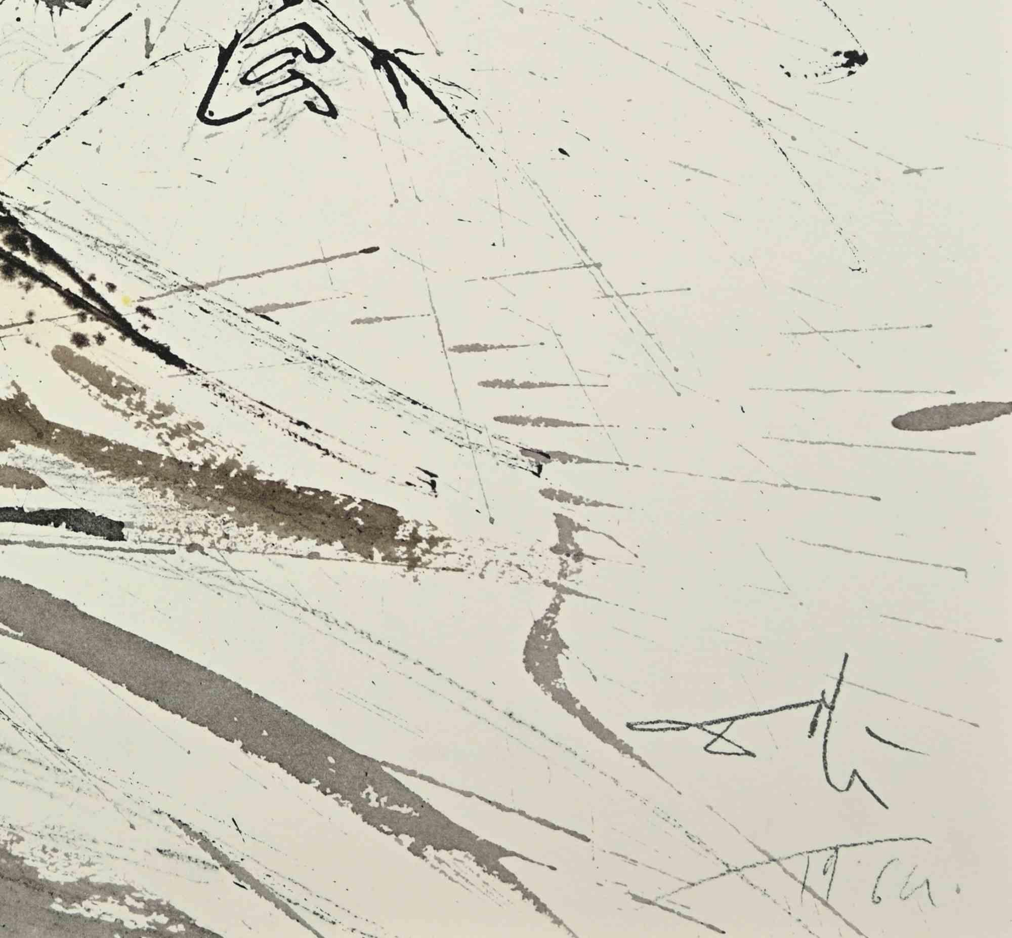 Et Ligaverunt Corpus Iesu Linteis cum Aromatibu - Lithographie - 1964 - Print de Salvador Dalí