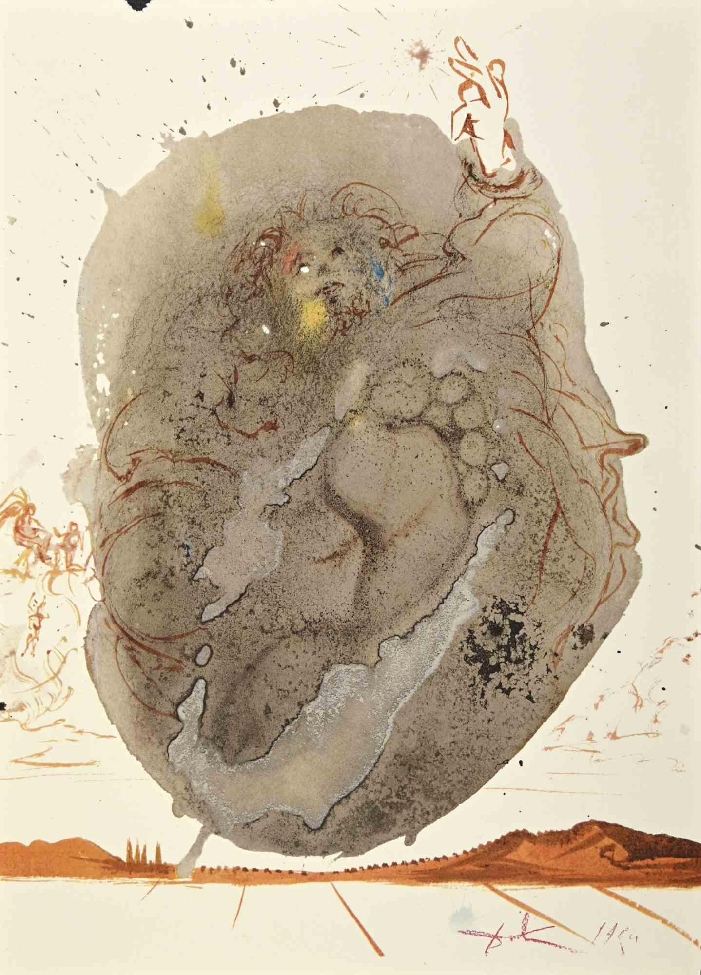 Salvador Dalí Print - Faciamus Hominem - Lithograph - 1964