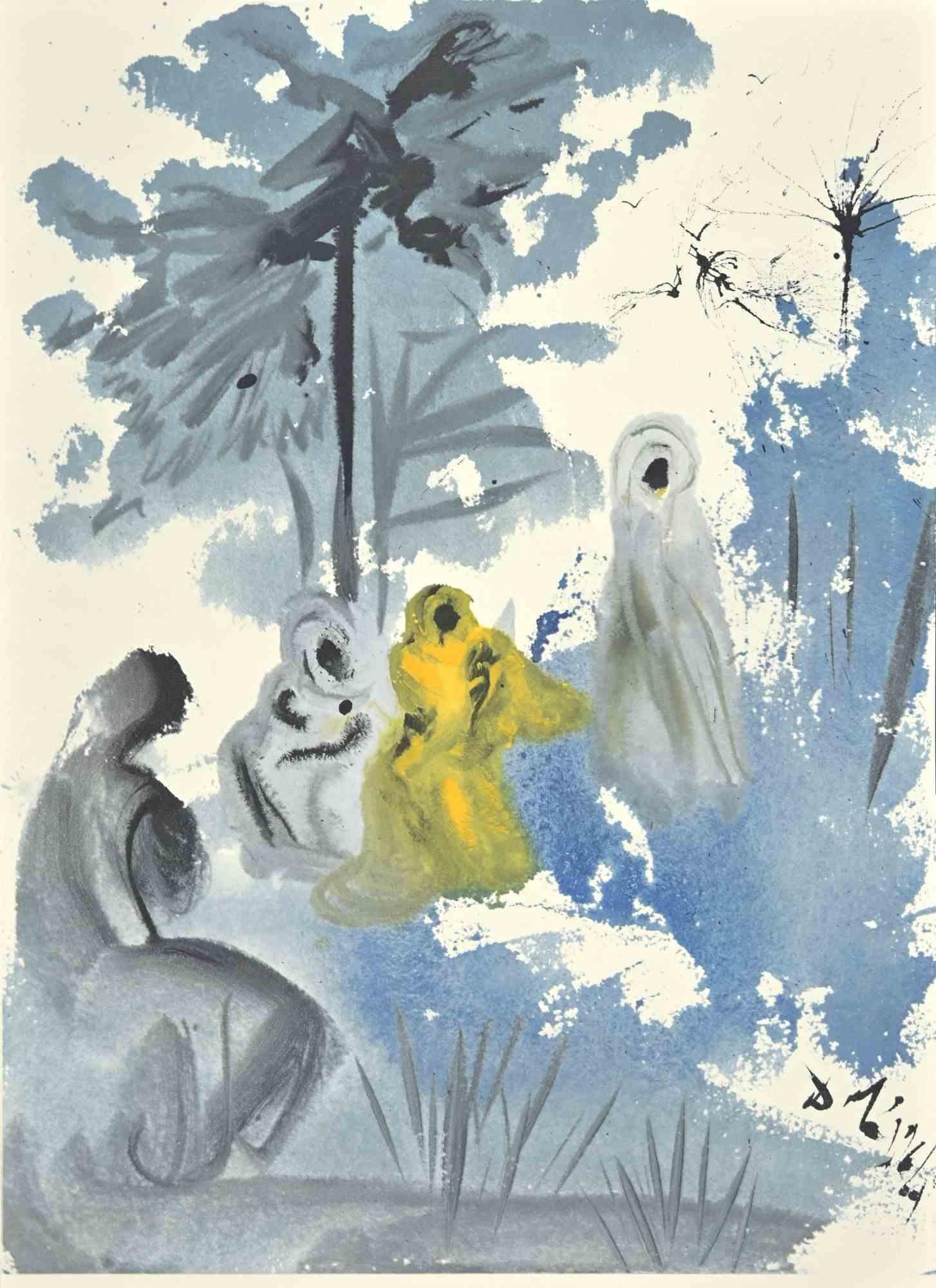 Salvador Dalí Figurative Print - Familia Ruth Moabitidis -  Lithograph  - 1964