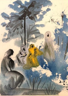 Familia Ruth Moabitidis - Original Lithograph by S. Dalì - 1964