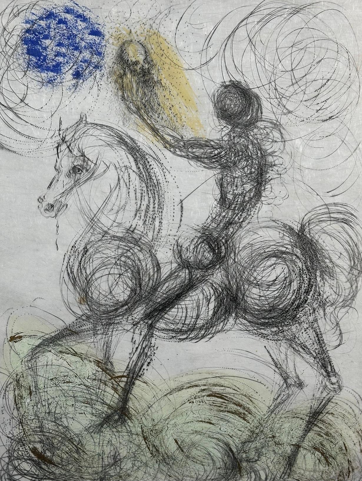 Faust Cavalier et la Mort - Print di Salvador Dalí