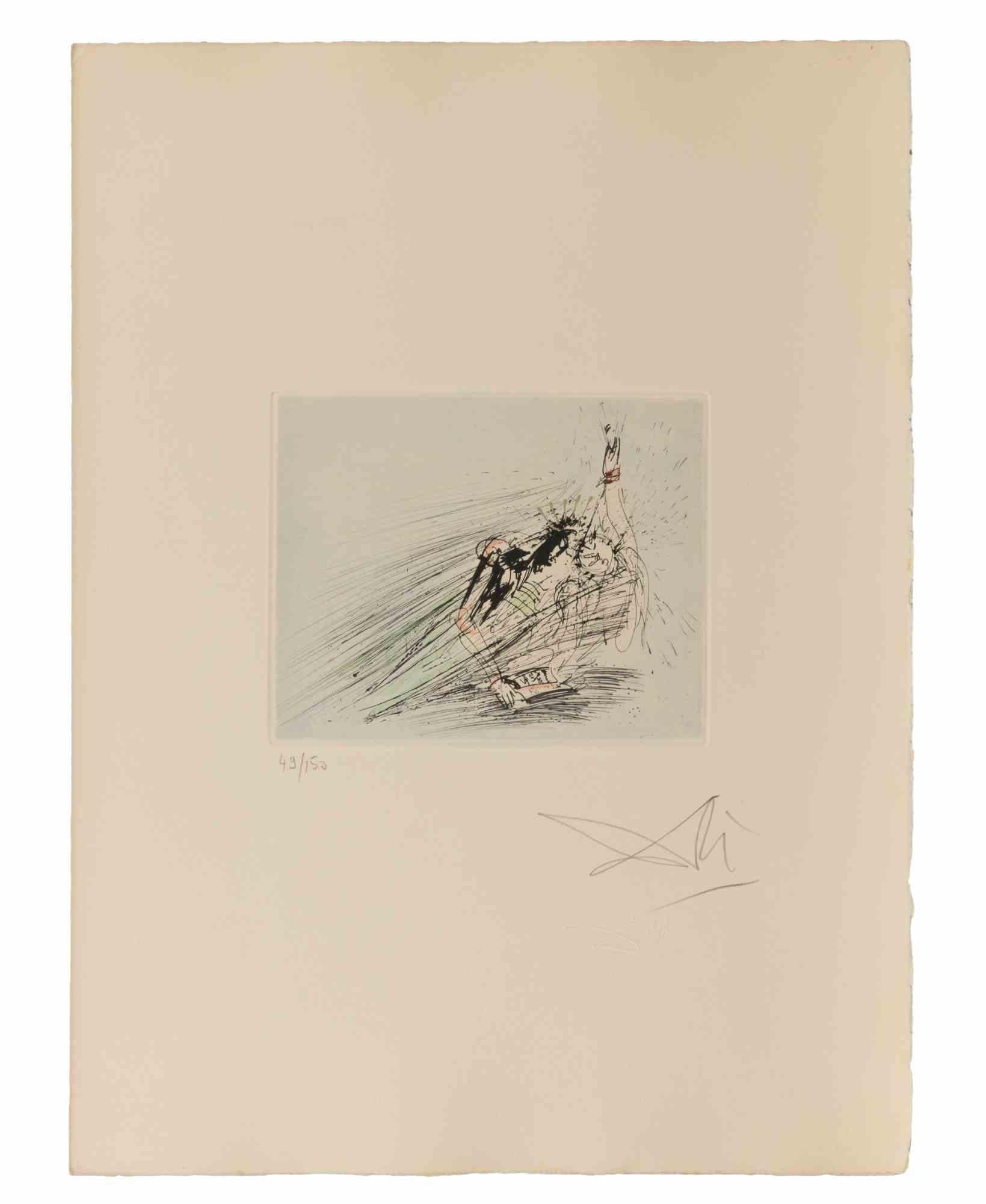 Faust et Marguerite - Etching - 1960s - Print by Salvador Dalí