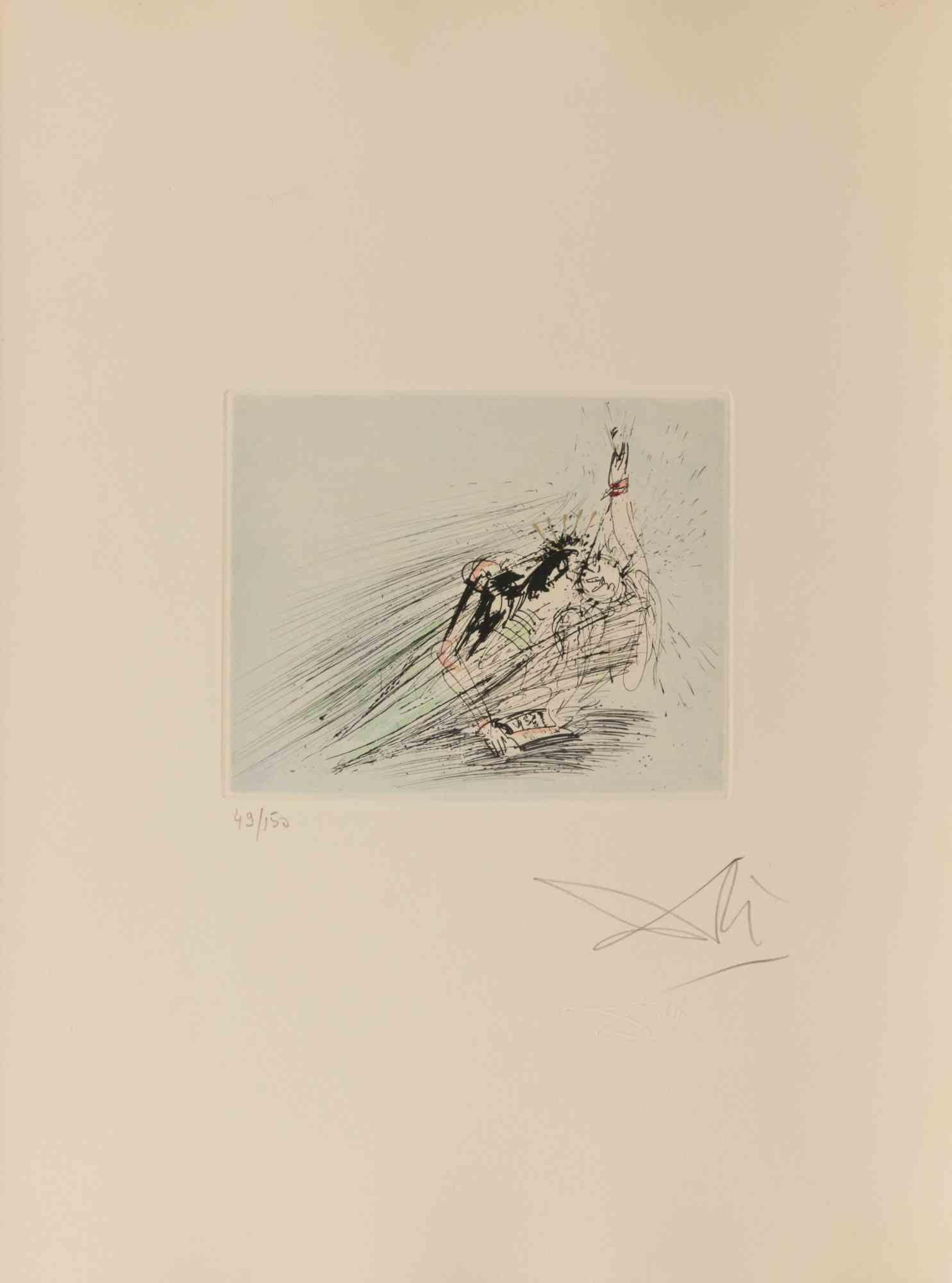 Faust et Marguerite - Etching - 1960s