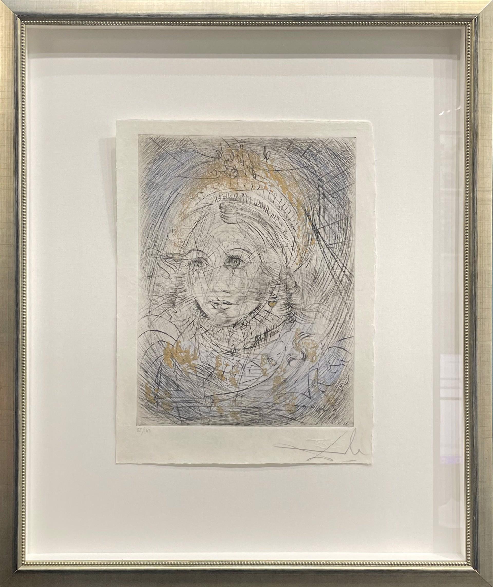 Salvador Dalí Portrait Print - Faust: Portrait of Marguerite (Le Portrait de Marguerite)