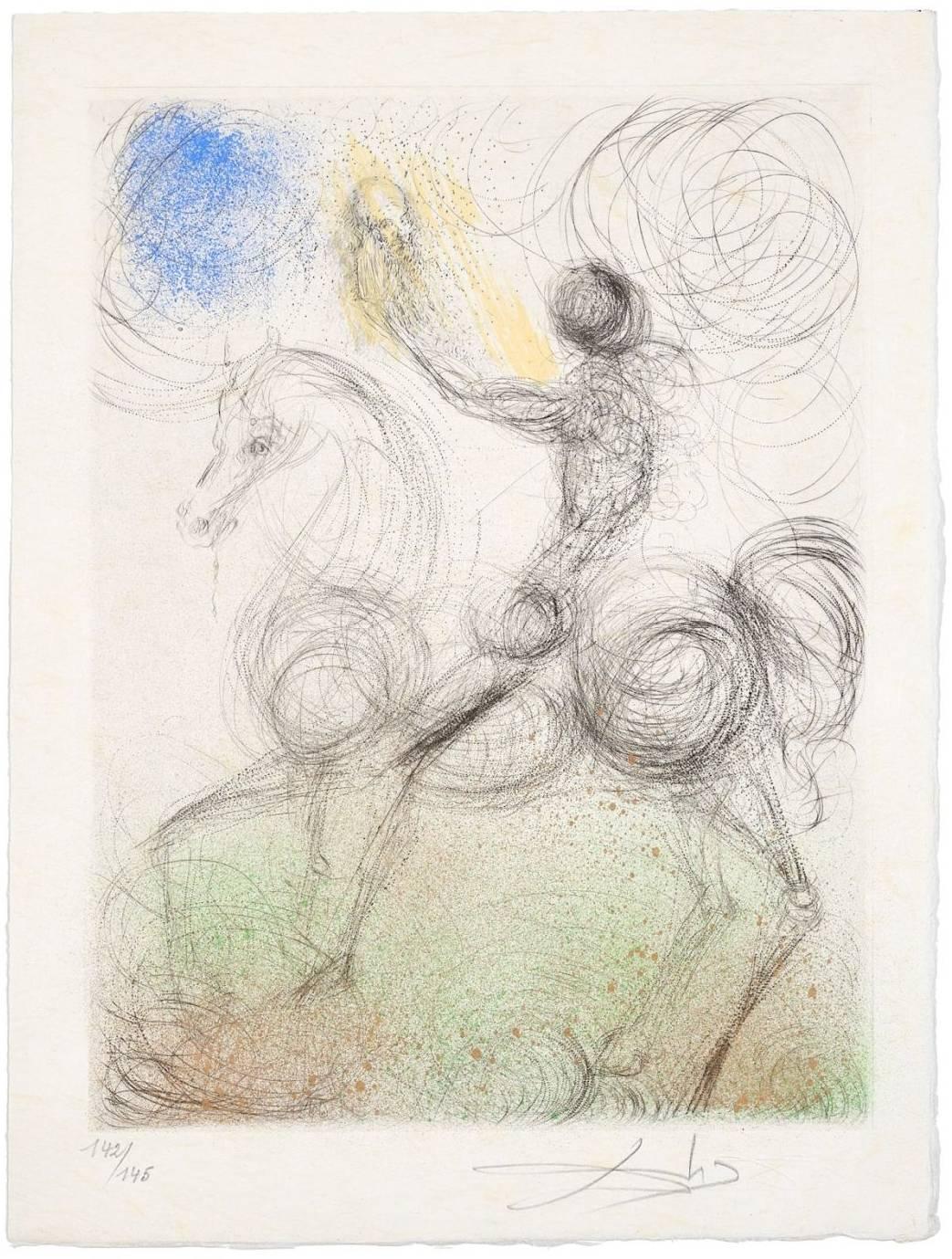 Faust (Walpurgis Night) - Beige Print by Salvador Dalí