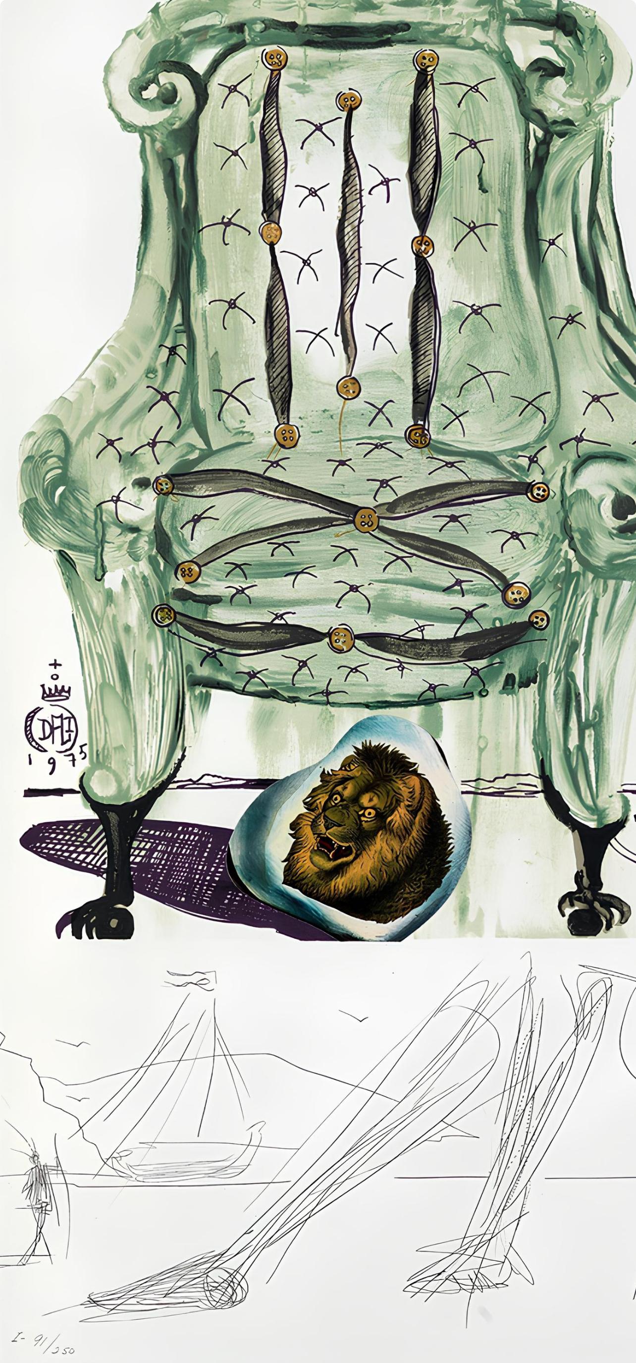 Fauteuil à respirer pneumatique (Michler/Löpsinger 822-831; Field 75-13) - Print de Salvador Dalí
