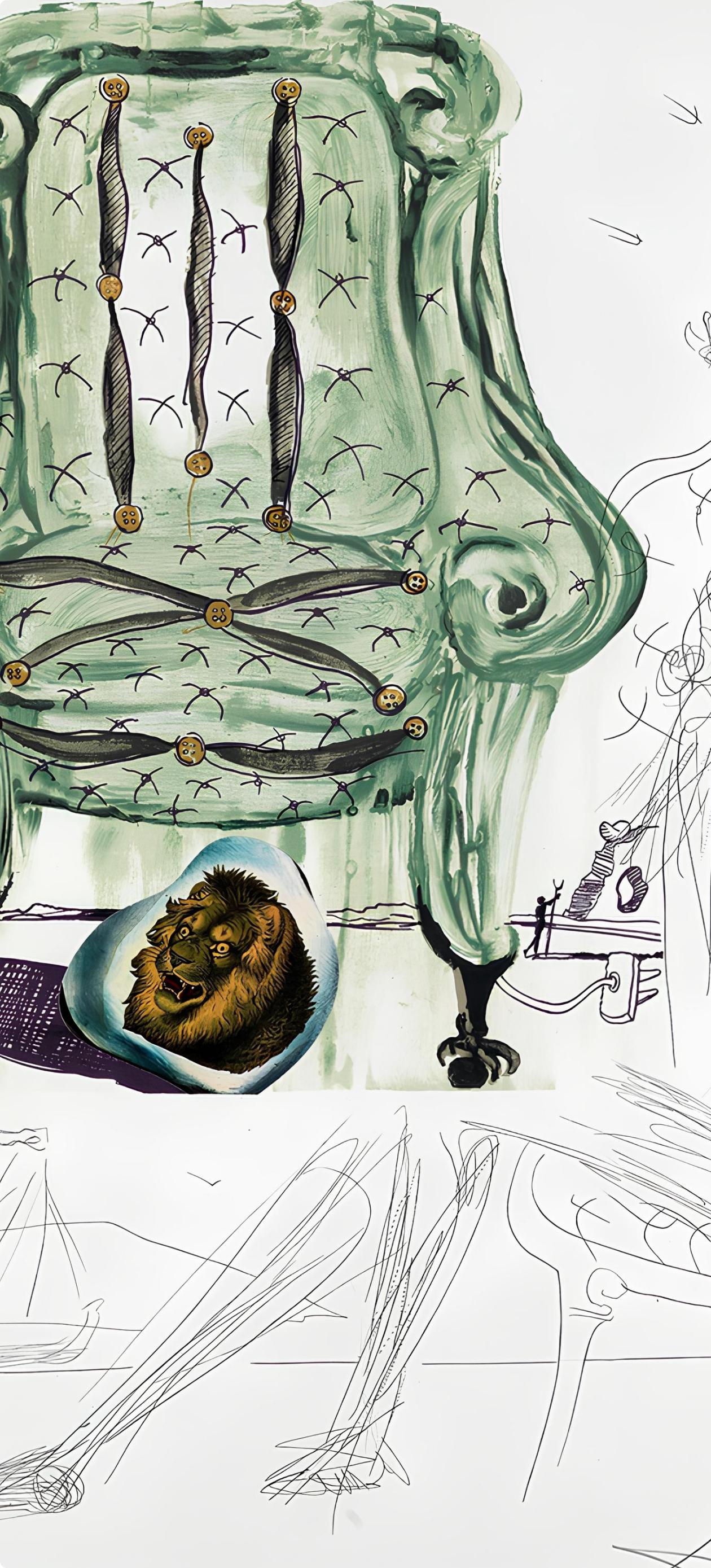 Fauteuil à respirer pneumatique (Michler/Löpsinger 822-831; Field 75-13) - Print Surrealista de Salvador Dalí