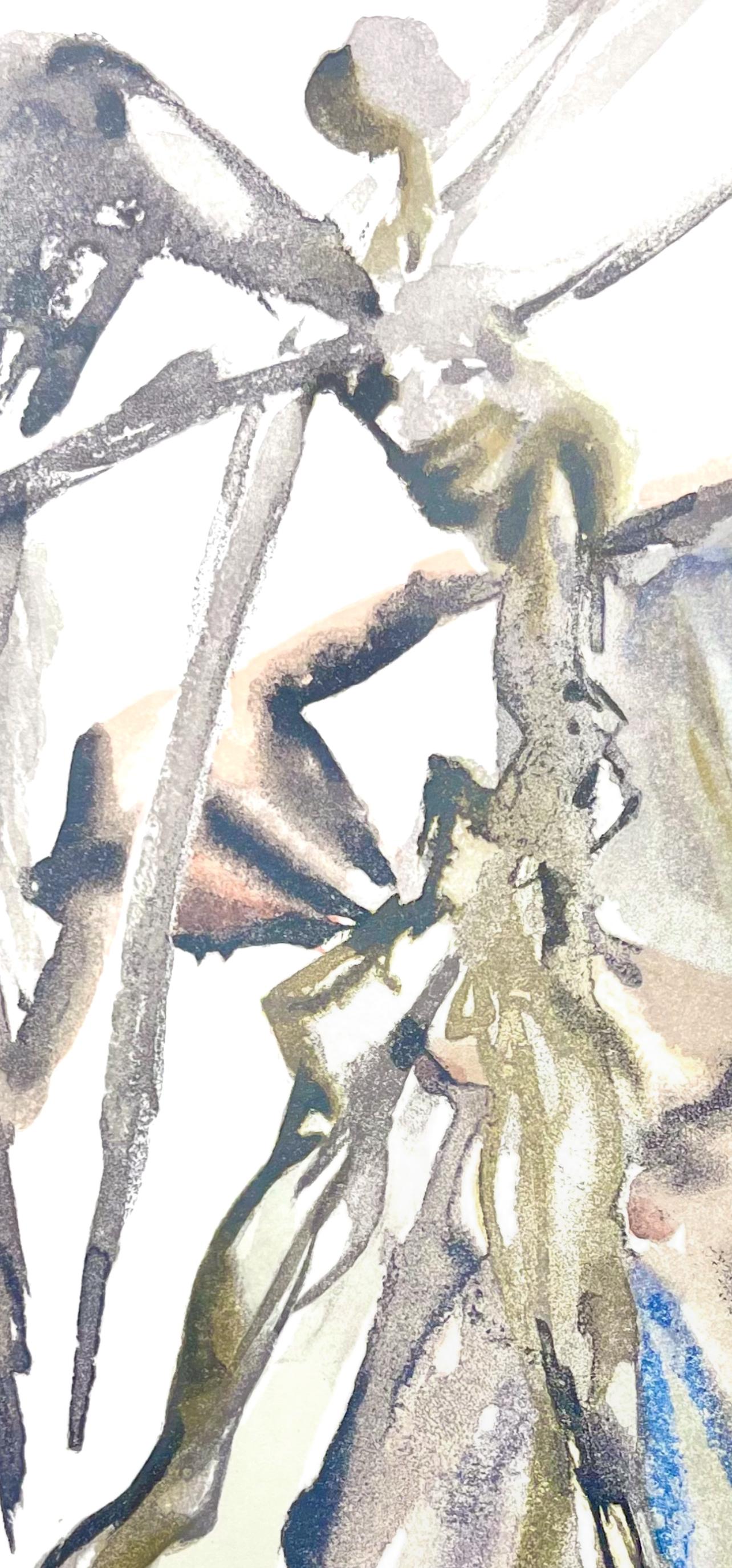 Fegefeuer IV (Campo 189-200; M/L 1039-1138), Die Göttliche Komödie - Print di Salvador Dalí