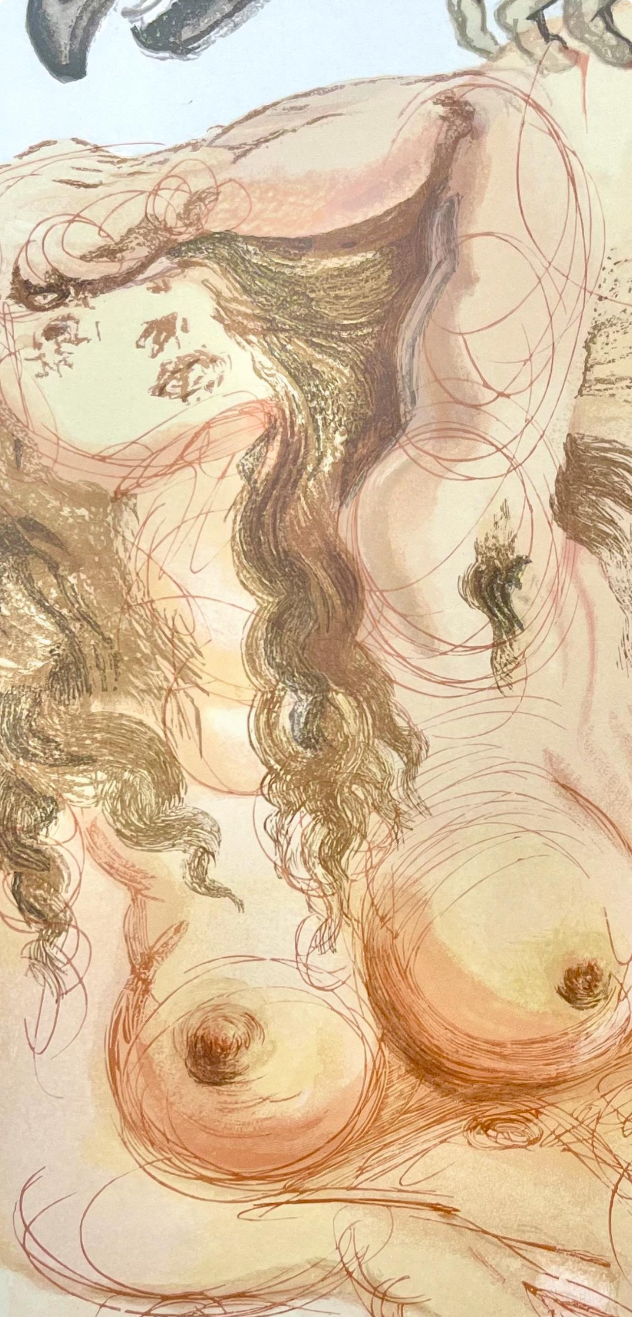Fegefeuer IX (Campo 189-200; M/L 1039-1138), Die Göttliche Komödie - Print di Salvador Dalí