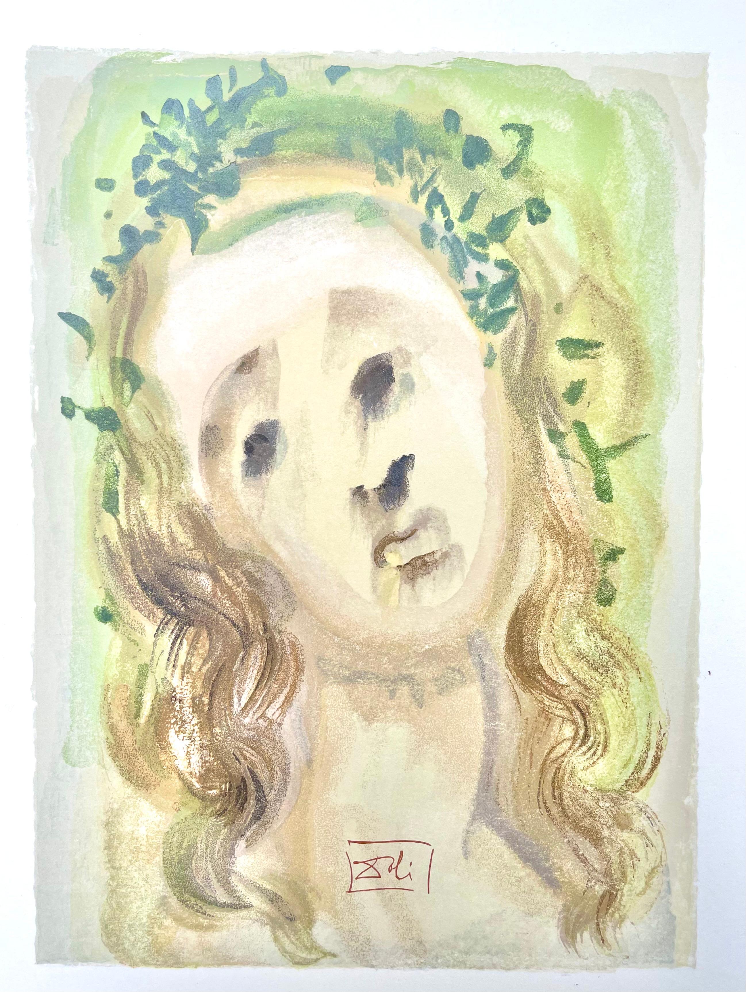 Fegefeuer X (Field 189-200; M/L 1039-1138), Die Göttliche Komödie - Beige Landscape Print by Salvador Dalí
