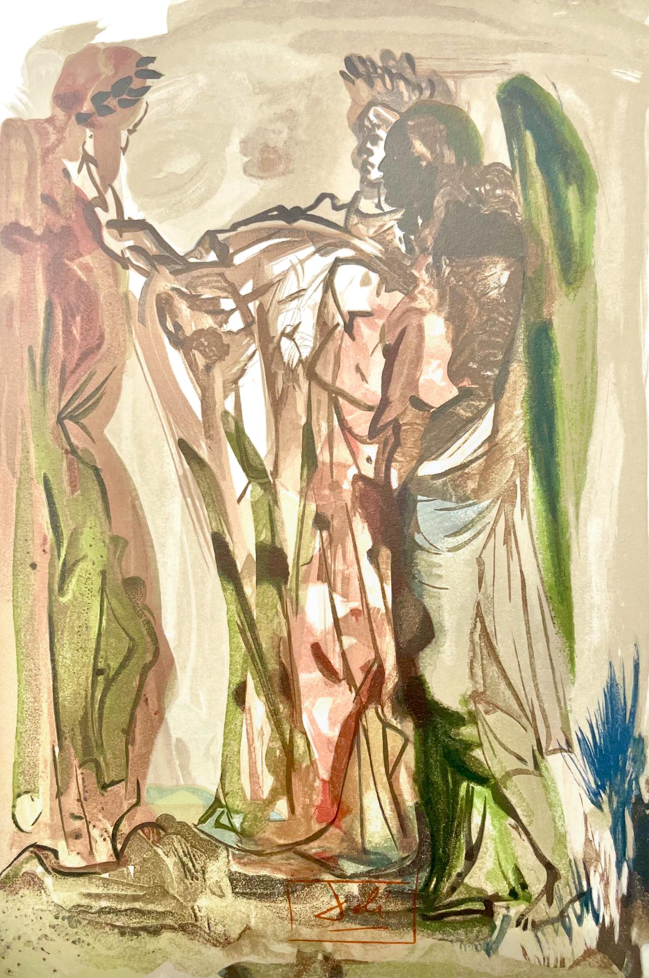 Salvador Dalí Landscape Print - Fegefeuer XI (Field 189-200; M/L 1039-1138), Die Göttliche Komödie
