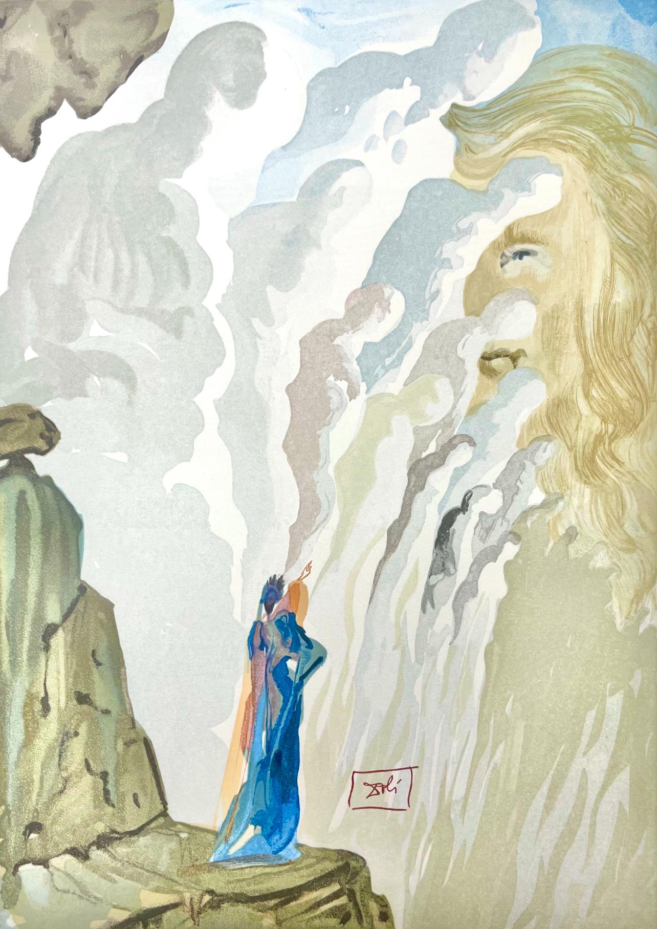 Landscape Print de Salvador Dalí - Fegefeuer XII (Campo 189-200; M/L 1039-1138), Die Göttliche Komödie