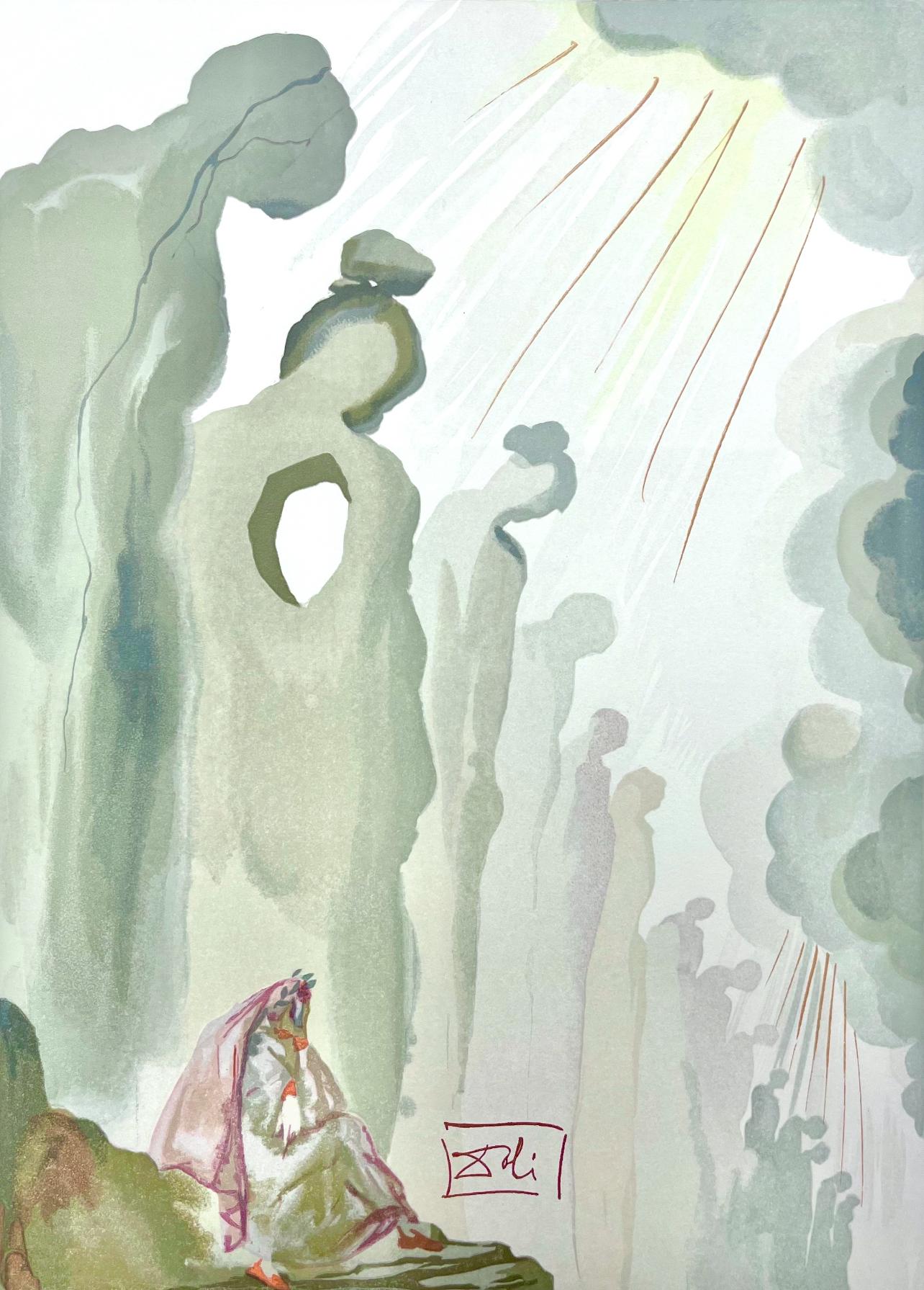 Figurative Print di Salvador Dalí - Fegefeuer XIII (Campo 189-200; M/L 1039-1138), Die Göttliche Komödie