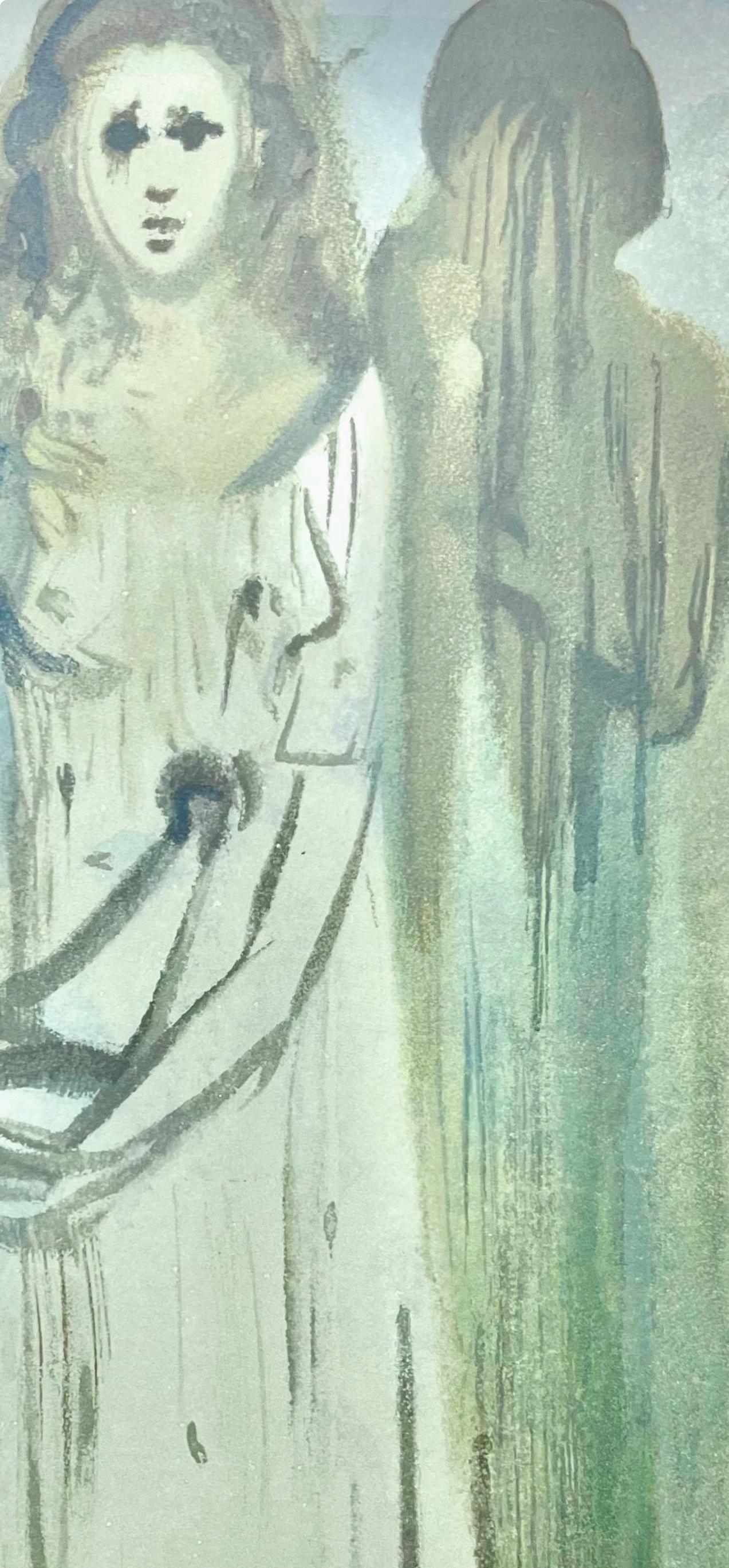Fegefeuer XVI (Field 189-200; M/L 1039-1138), Die Göttliche Komödie - Surrealist Print by Salvador Dalí