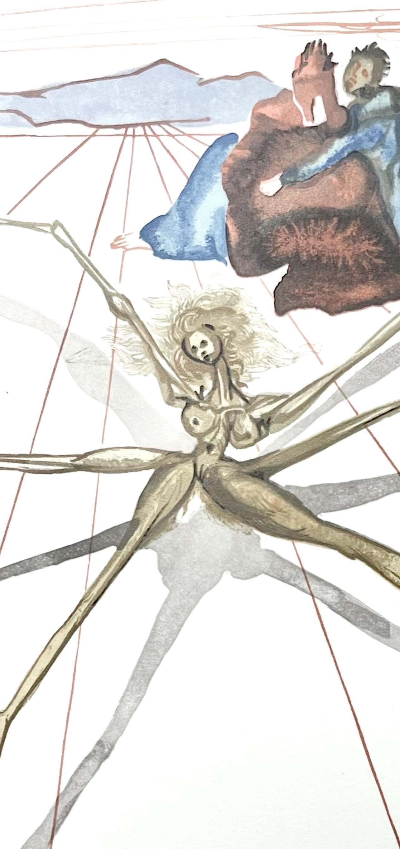 Fegefeuer XVII (Champs 189-200 ; M/L 1039-1138), Die Göttliche Komödie - Print de Salvador Dalí
