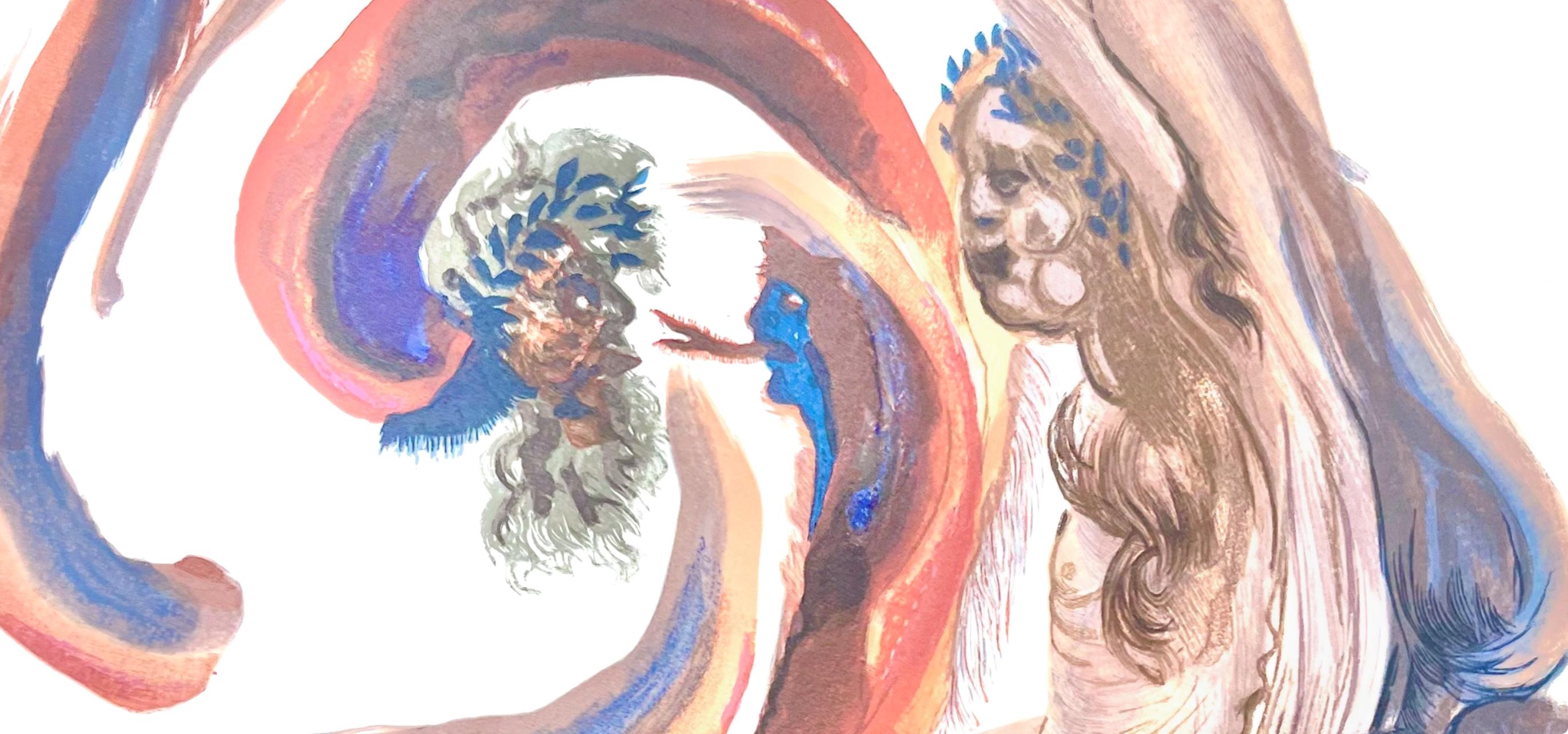 Fegefeuer XVIII (Field 189-200; M/L 1039-1138), Die Göttliche Komödie - Surrealist Print by Salvador Dalí