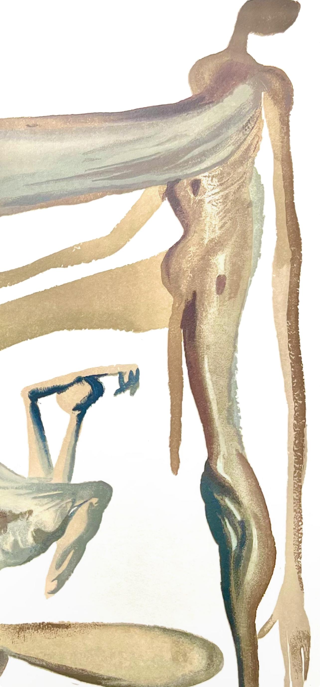 Fegefeuer XXII (Campo 189-200; M/L 1039-1138), Die Göttliche Komödie - Print de Salvador Dalí