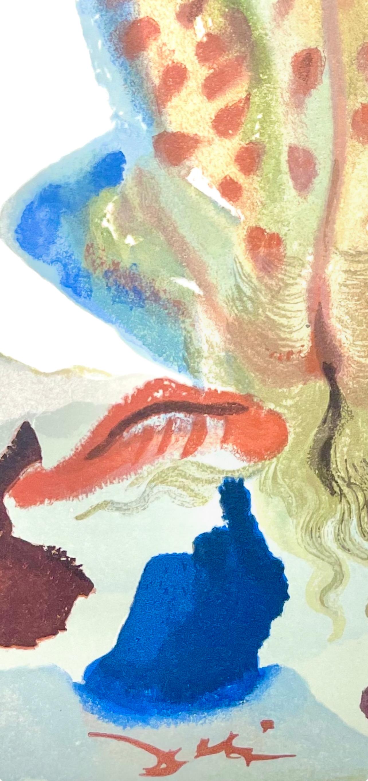 Fegefeuer XXIII (Campo 189-200; M/L 1039-1138), Die Göttliche Komödie - Landscape Print Beige de Salvador Dalí