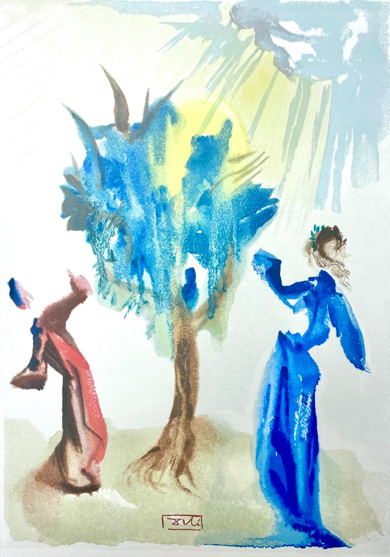 Salvador Dalí Landscape Print - Fegefeuer XXIV (Field 189-200; M/L 1039-1138), Die Göttliche Komödie