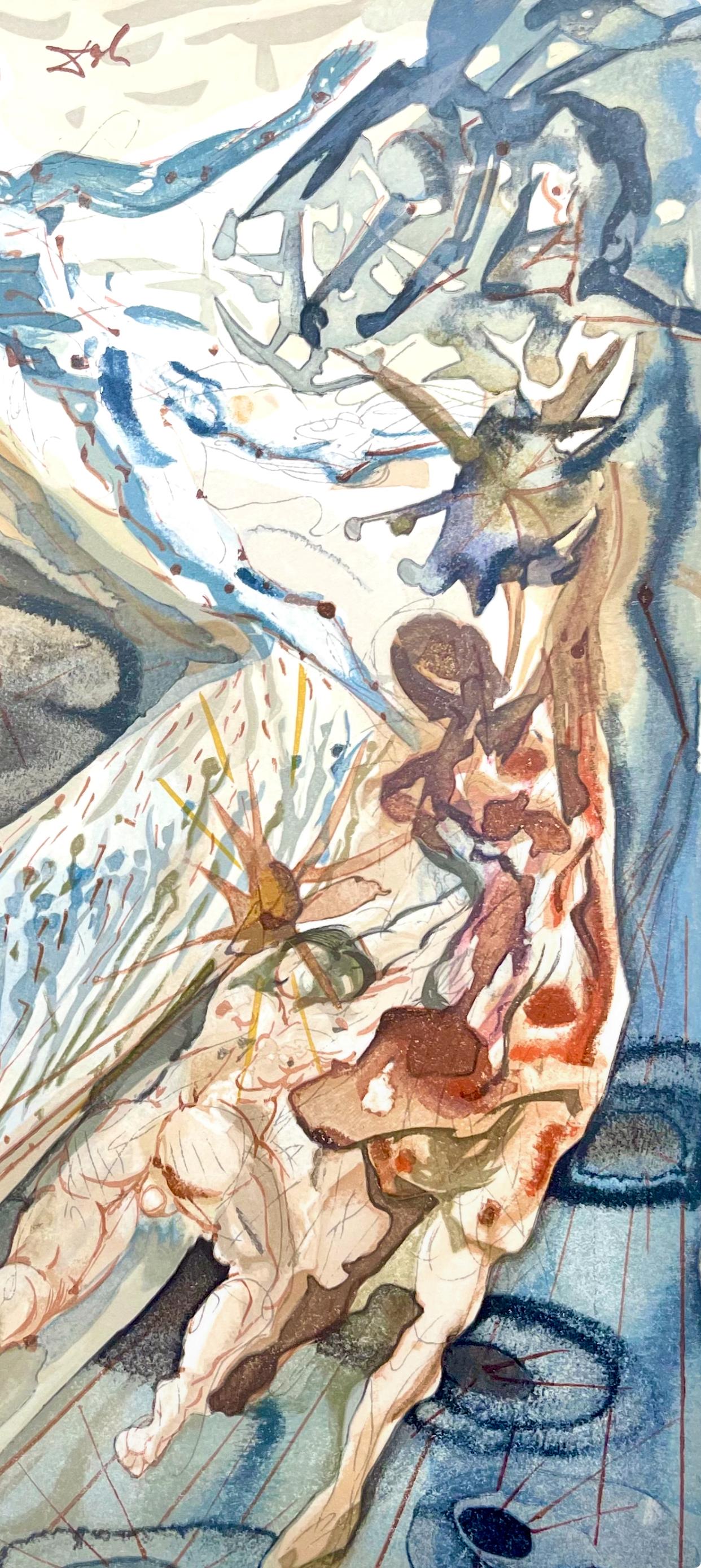 Fegefeuer XXVI (Campo 189-200; M/L 1039-1138), Die Göttliche Komödie - Print de Salvador Dalí