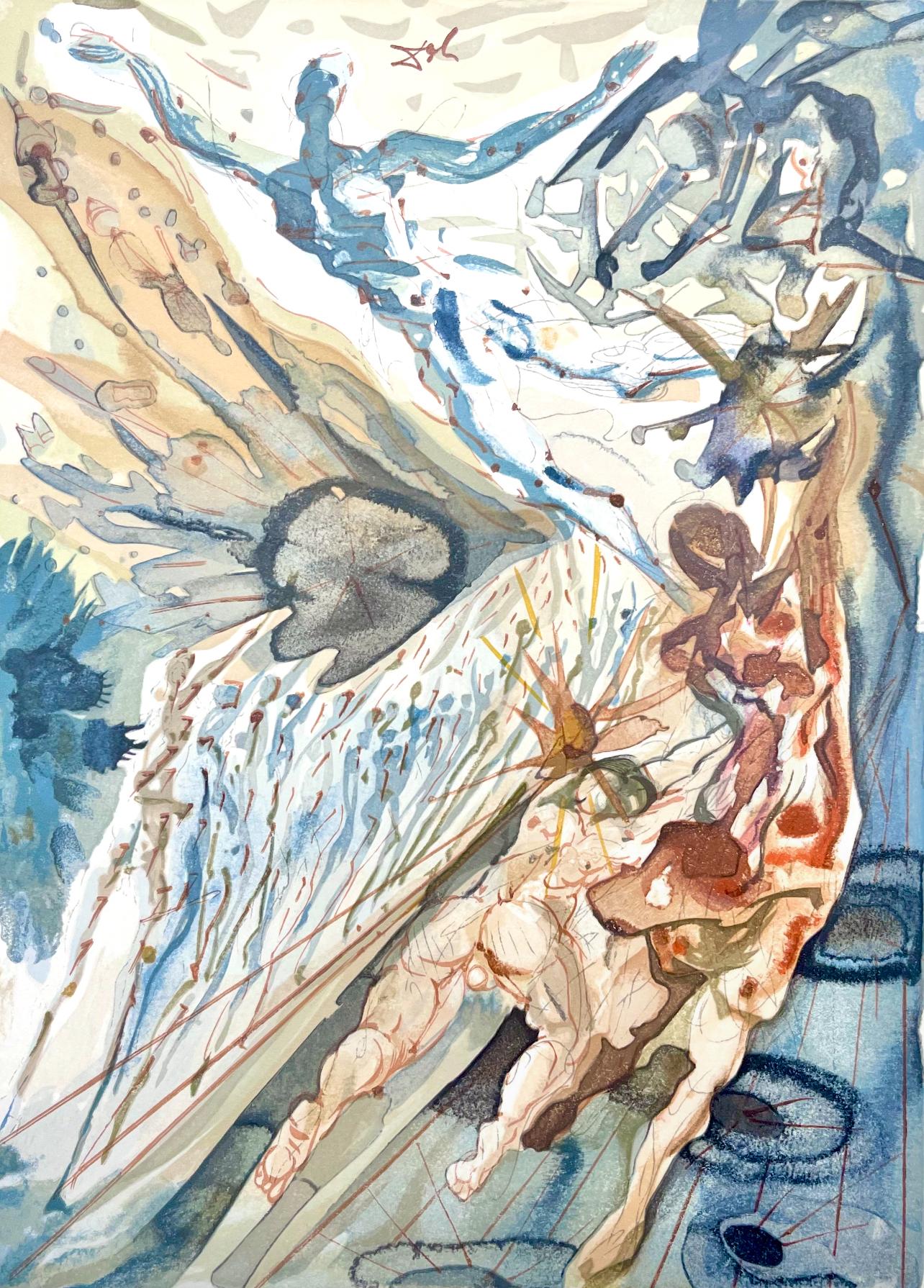 Landscape Print de Salvador Dalí - Fegefeuer XXVI (Campo 189-200; M/L 1039-1138), Die Göttliche Komödie