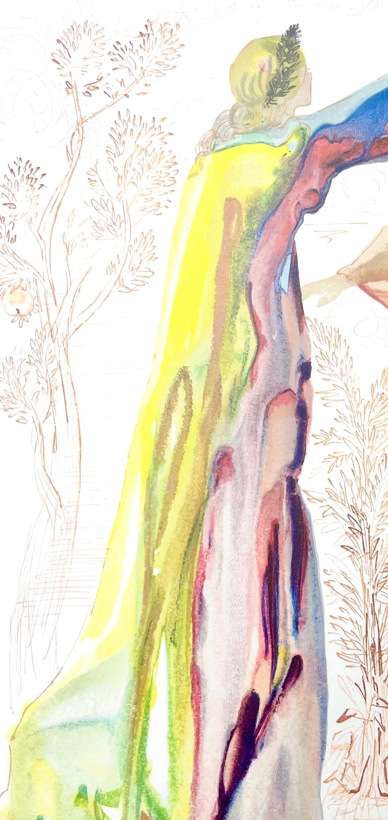 Fegefeuer XXVII (Campo 189-200; M/L 1039-1138), Die Göttliche Komödie - Print Surrealismo di Salvador Dalí