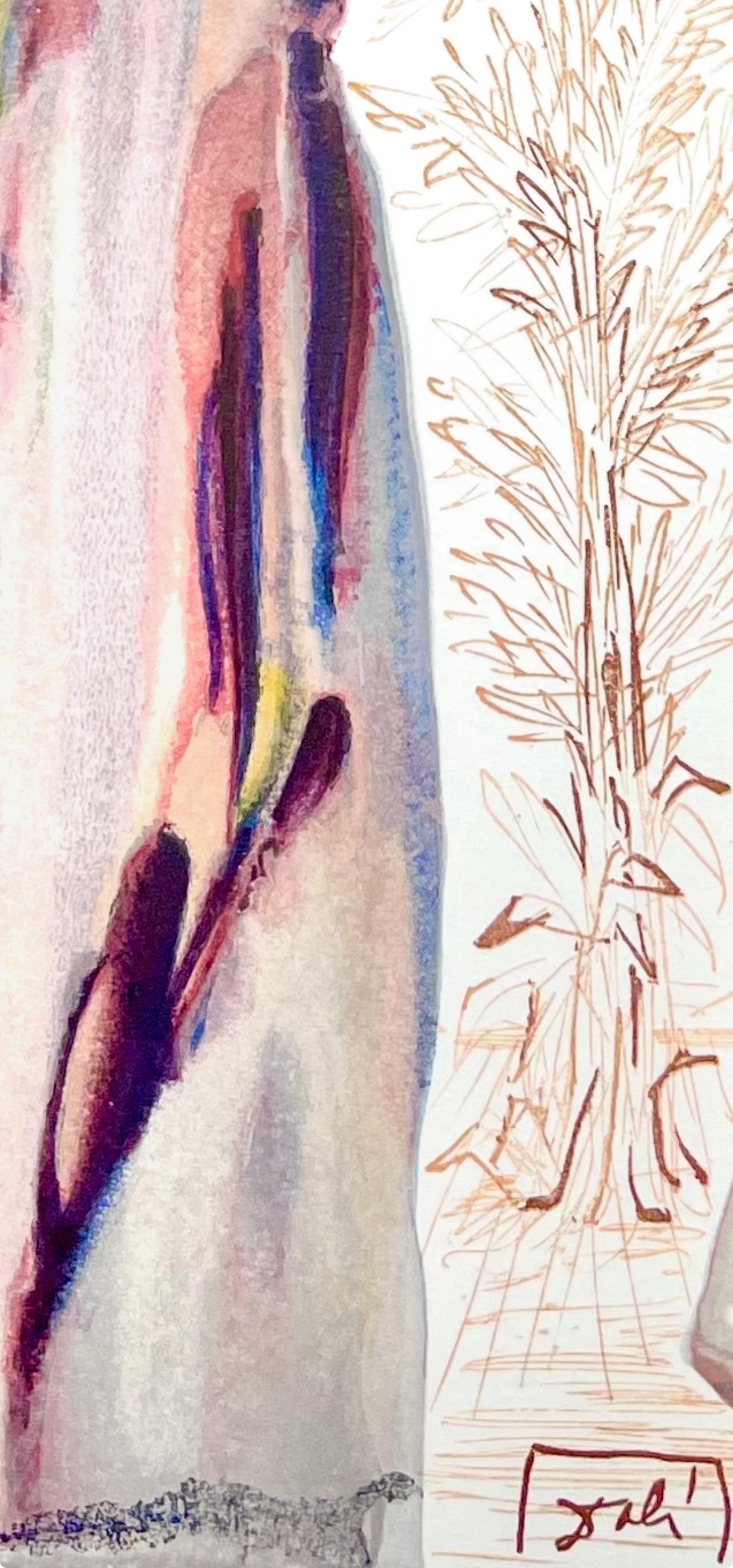 Fegefeuer XXVII (Campo 189-200; M/L 1039-1138), Die Göttliche Komödie - Landscape Print Beige di Salvador Dalí