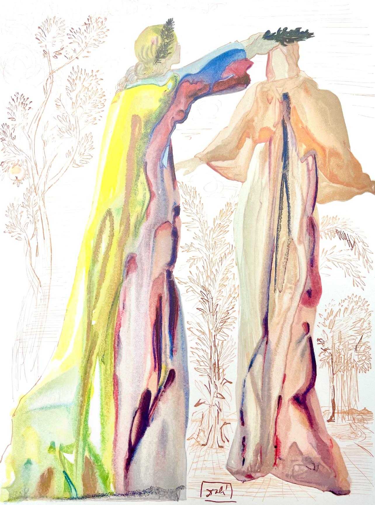 Landscape Print di Salvador Dalí - Fegefeuer XXVII (Campo 189-200; M/L 1039-1138), Die Göttliche Komödie