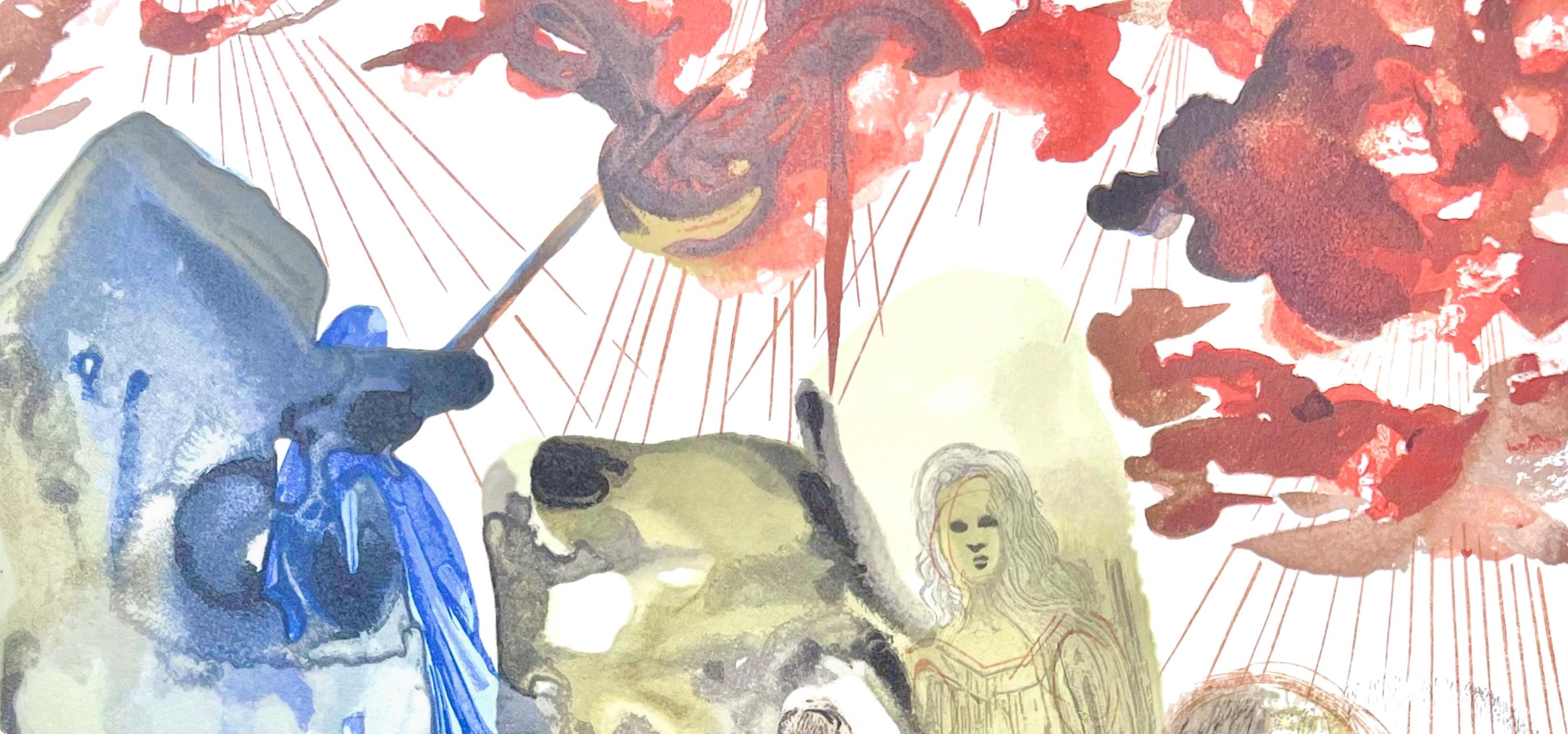 Fegefeuer XXVIII (Campo 189-200; M/L 1039-1138), Die Göttliche Komödie - Print Surrealismo di Salvador Dalí