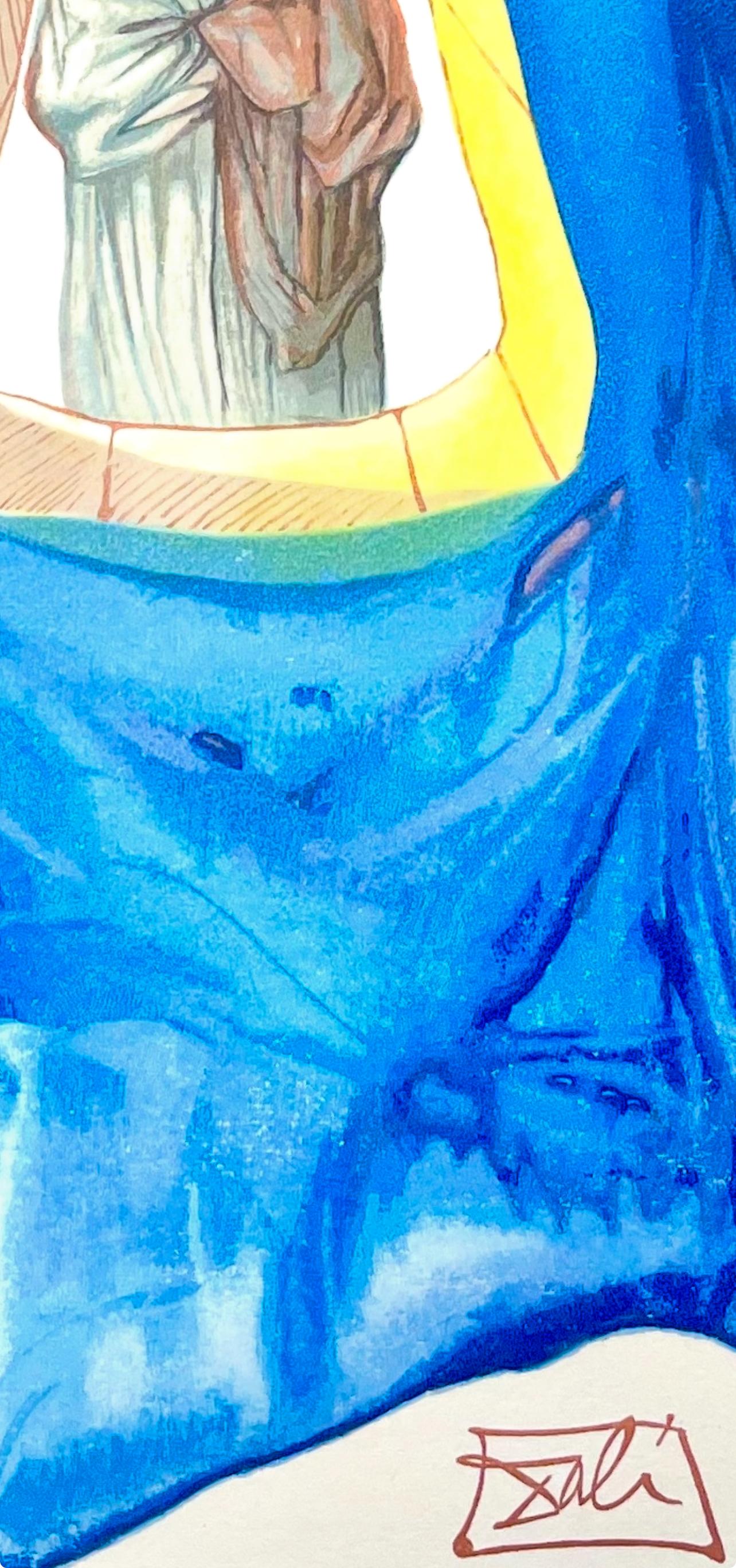 Fegefeuer XXXIII (Campo 189-200; M/L 1039-1138), Die Göttliche Komödie - Landscape Print Azul de Salvador Dalí